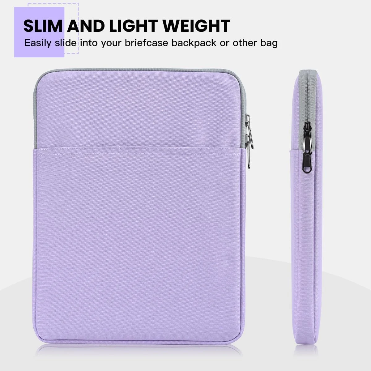 آستین تبلت 10.9 اینچی iKammo برای تبلت های 11 اینچی Samsung Galaxy Tab A9+/ S9 FE 10.9/A8 S8 11 اینچ/S6، iPad 10/9/8/7th Gen، iPad Air 5/4/3، iPad Pro 11 M4/ Air 11، بنفش