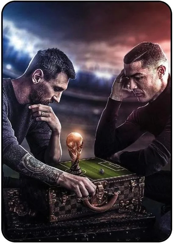 کاور محافظ چاپی مسی و رونالدو مدل AASAMTABS7N549 مناسب برای تبلت سامسونگ گلکسی تب S7