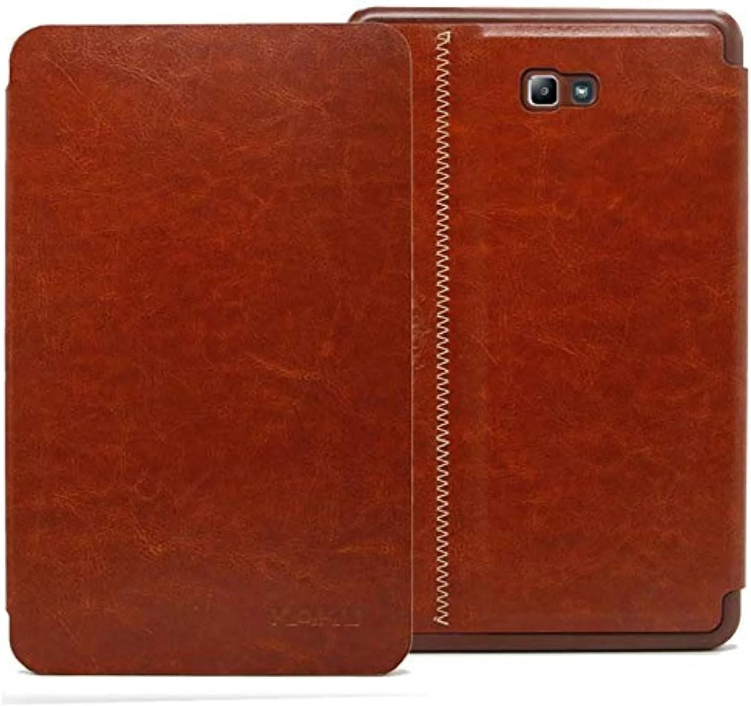 Kaku Flip Cover for Samsung Galaxy Tab A 10.1 (2016) T580 T585, Brown