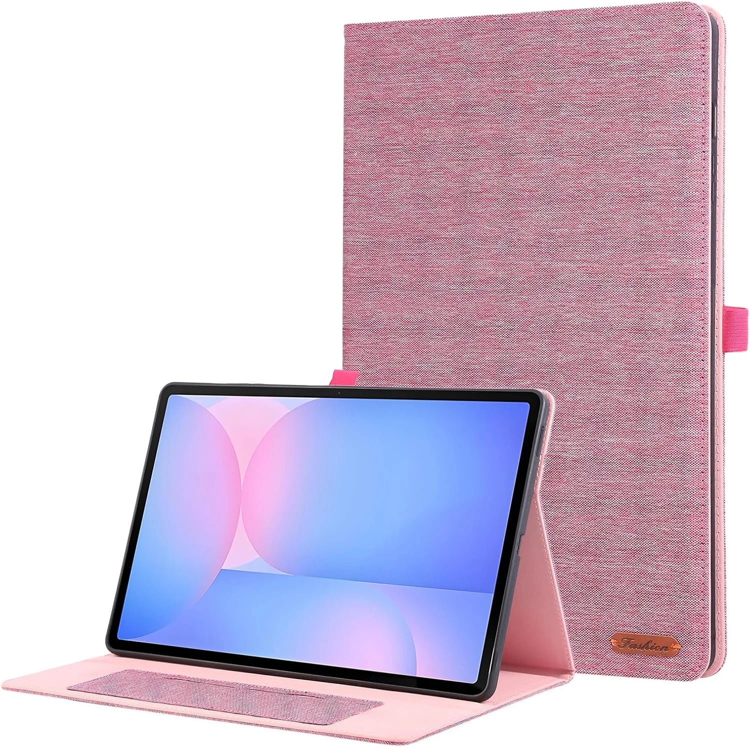 Gruattreay Tablet Case for Samsung Galaxy Tab S10 FE Plus 13.1 inch (2025) SM-X620/SM-X626B, Cloth Fabric Flip Stand Cover with Card Slot, Soft TPU Shockproof Protective Cover (Pink) Gruattreay Tablet Case for Samsung Galaxy Tab S10 FE Plus 13.1 inch (2025) SM-X620/SM-X626B, Cloth Fabric Flip Stand Cover with Card Slot, Soft TPU Shockproof Protective Cover (Pink)