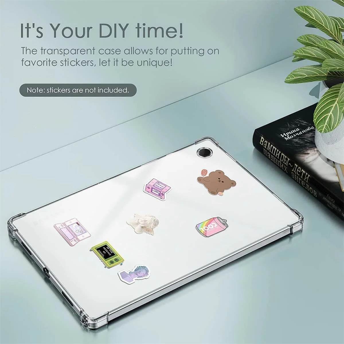 کاور محافظ تبلت سامسونگ گلکسی تب A8 10.5 اینچ 2022، ضد ضربه، شفاف، مناسب گلکسی تب A8 10.5 اینچ [X200, X205, X207]، کاور نرم، سبک و شفاف با لبه سیلیکونی نرم و برجسته (شفاف)