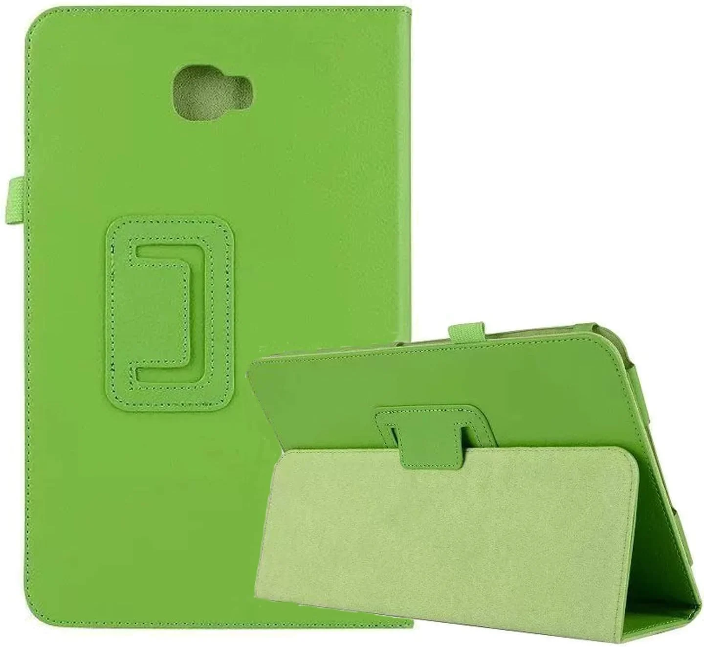 کاور چرمی تبلت سامسونگ گلکسی تب A 10.1 اینچ 2016 (مدل S Pen)، محافظ باریک و هوشمند با قابلیت استند و خواب/بیدار شدن خودکار - سبز