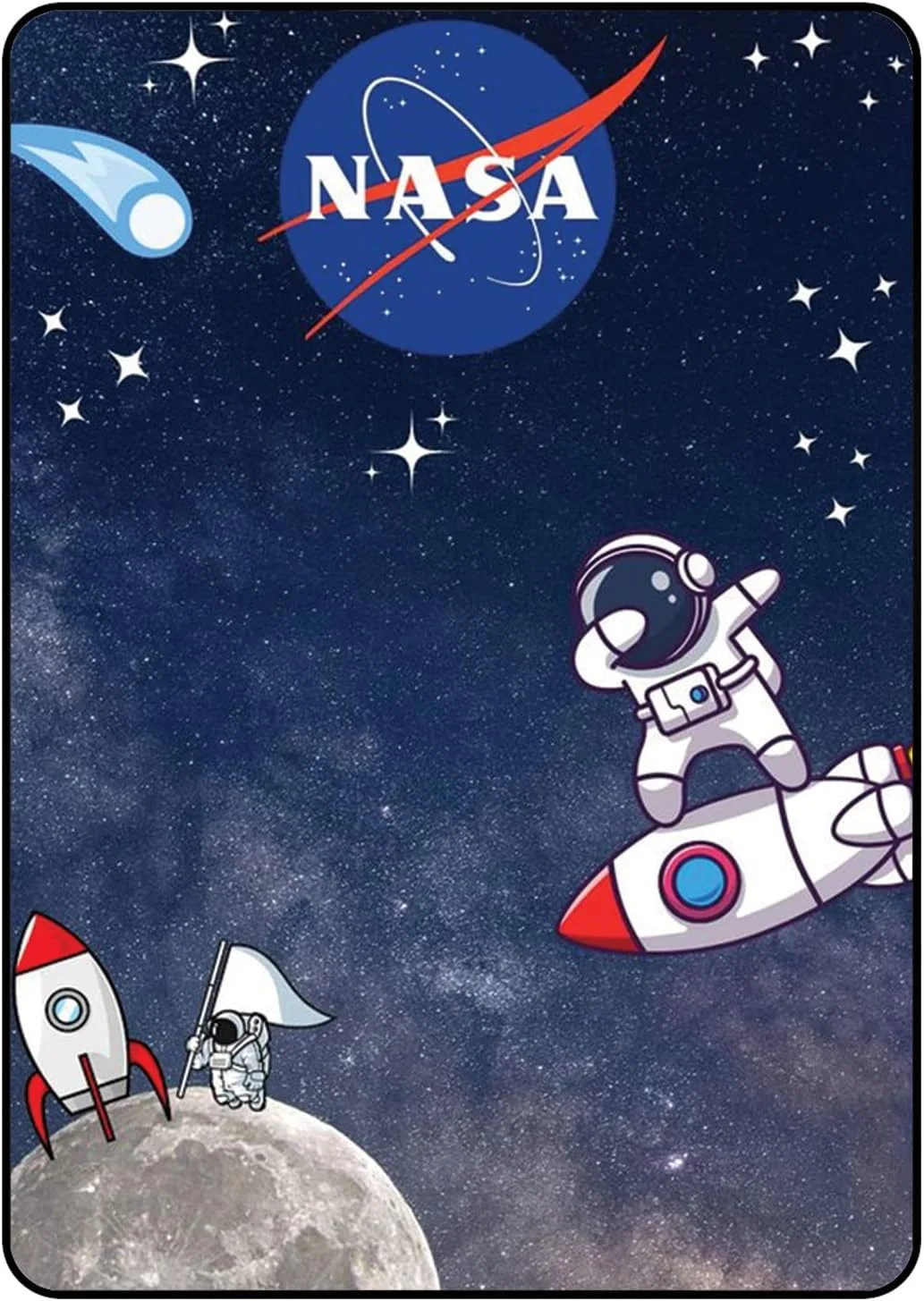 کاور محافظ هوشمند تاشو برای تبلت سامسونگ گلکسی تب A 9.7 اینچ، کاور محافظ تبلت سامسونگ گلکسی تب A 9.7 اینچ، کاور محافظ برای سامسونگ گلکسی تب A 9.7 اینچ (T550/T555) طرح ناسا