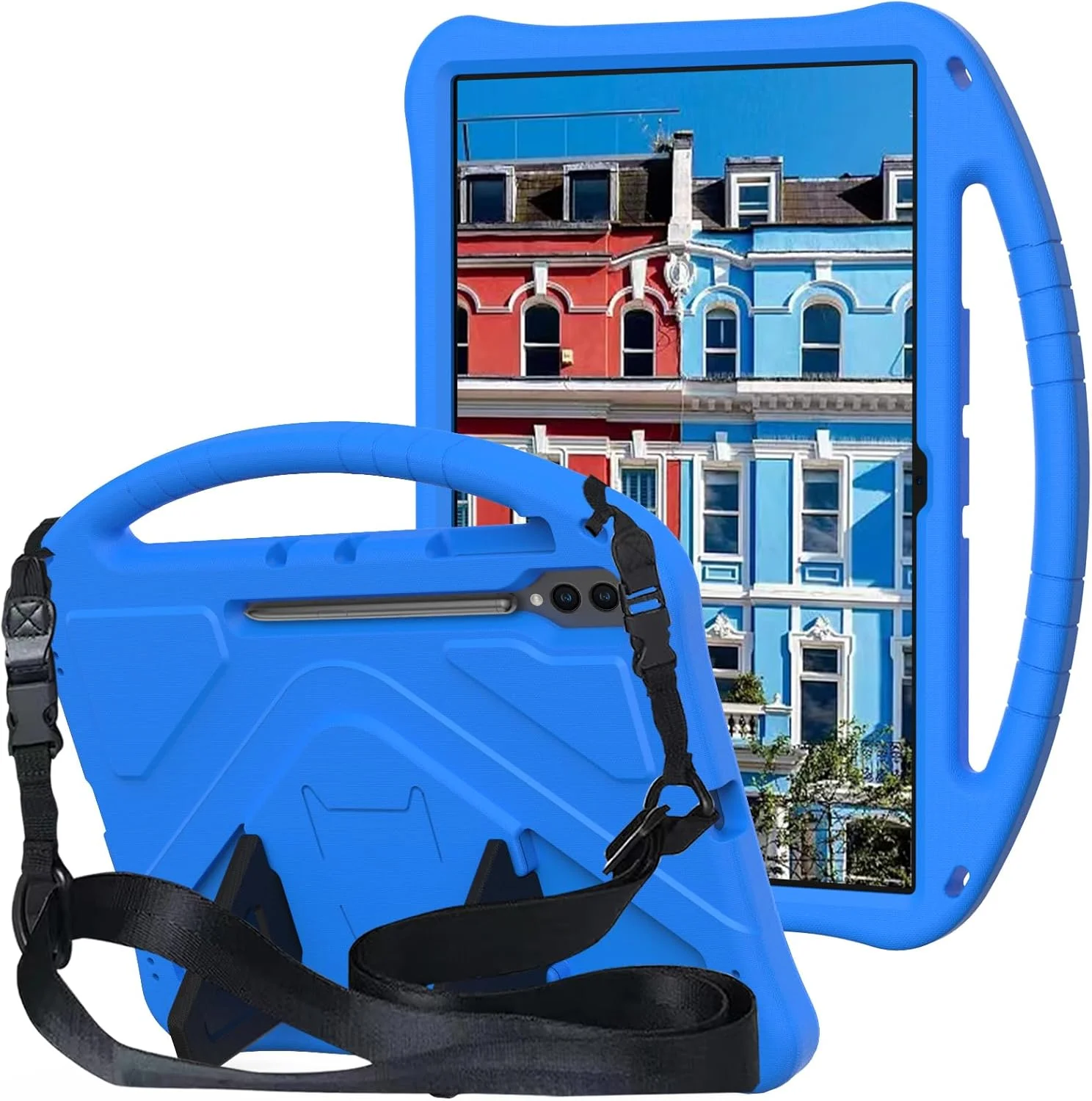 کیف محافظ کودکانه TianTa برای تبلت سامسونگ گلکسی تب S10 Ultra 2024 (SM-X920) 5G (SM-X926B) 14.6 اینچ، با استند، دسته قابل حمل، بند شانه، پوشش محافظ فوم EVA سبک و مقاوم در برابر ضربه - آبی کیف محافظ کودکانه TianTa برای تبلت سامسونگ گلکسی تب S10 Ultra 2024 (SM-X920) 5G (SM-X926B) 14.6 اینچ، با استند، دسته قابل حمل، بند شانه، پوشش محافظ فوم EVA سبک و مقاوم در برابر ضربه - آبی