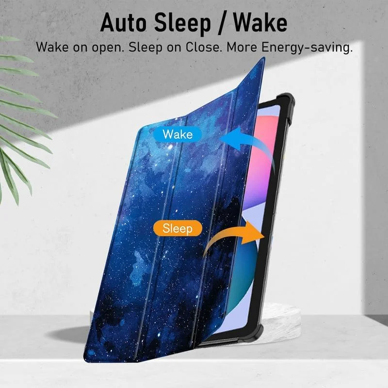 کاور هوشمند سه تایی تاشو سخت Robustrion برای تبلت سامسونگ Tab S6 Lite سایز 10.4 اینچ مدل SM-P610/P615 - طرح ستاره