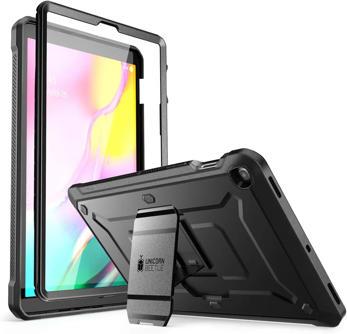 کاور محافظ SUPCASE سری Unicorn Beetle PRO مناسب برای تبلت Galaxy Tab S5e، کاور محافظتی مقاوم تمام بدنه با محافظ صفحه نمایش داخلی - مشکی