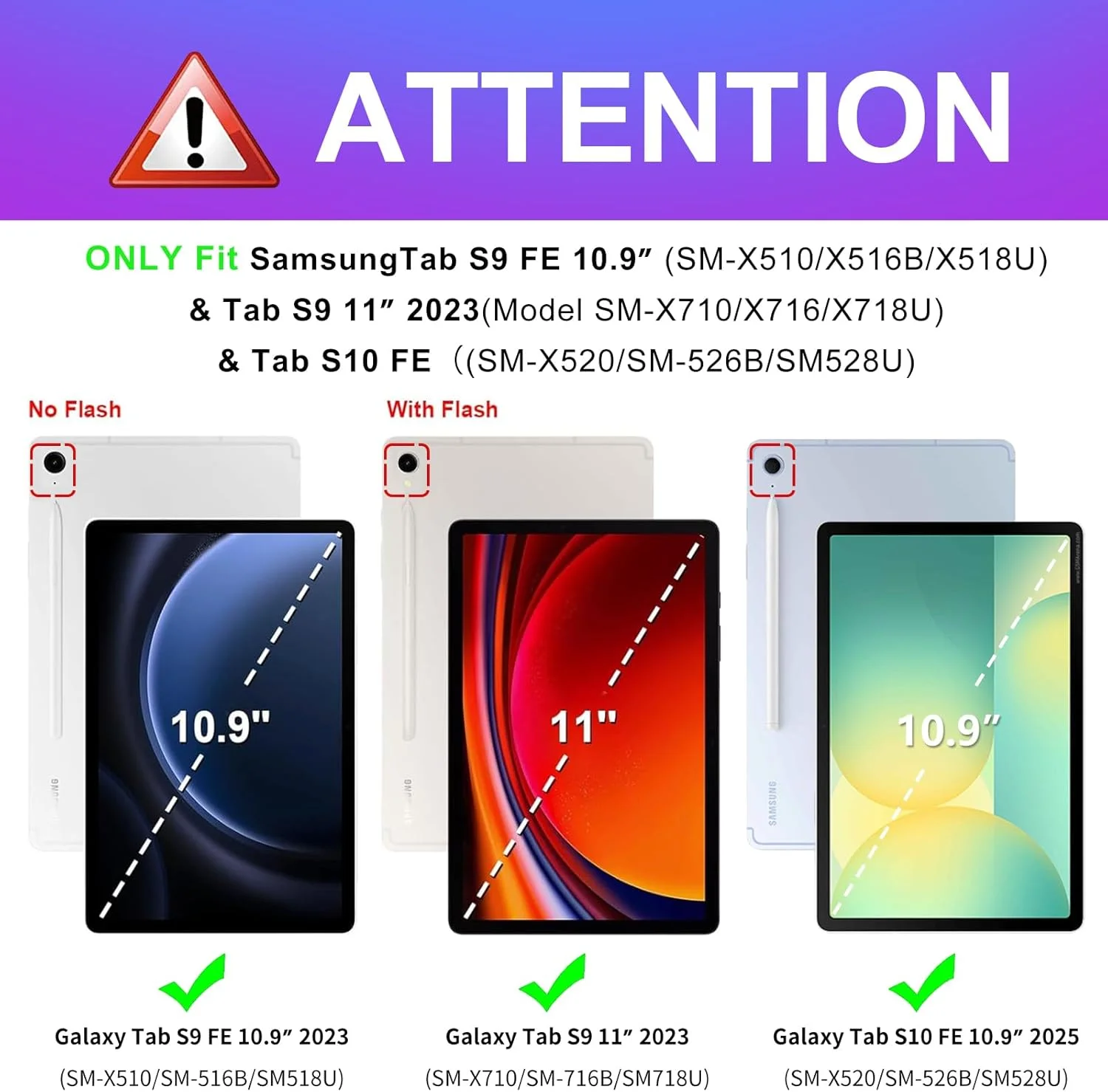 کاور Wazzasoft برای تبلت سامسونگ گلکسی تب S9 FE 5G، کاور گلکسی تب S9، طراحی زیبا و دخترانه با طرح گل، جلد تاشو با جای مداد، طرح گلدار برای کاور تبلت گلکسی S9/ S9 FE