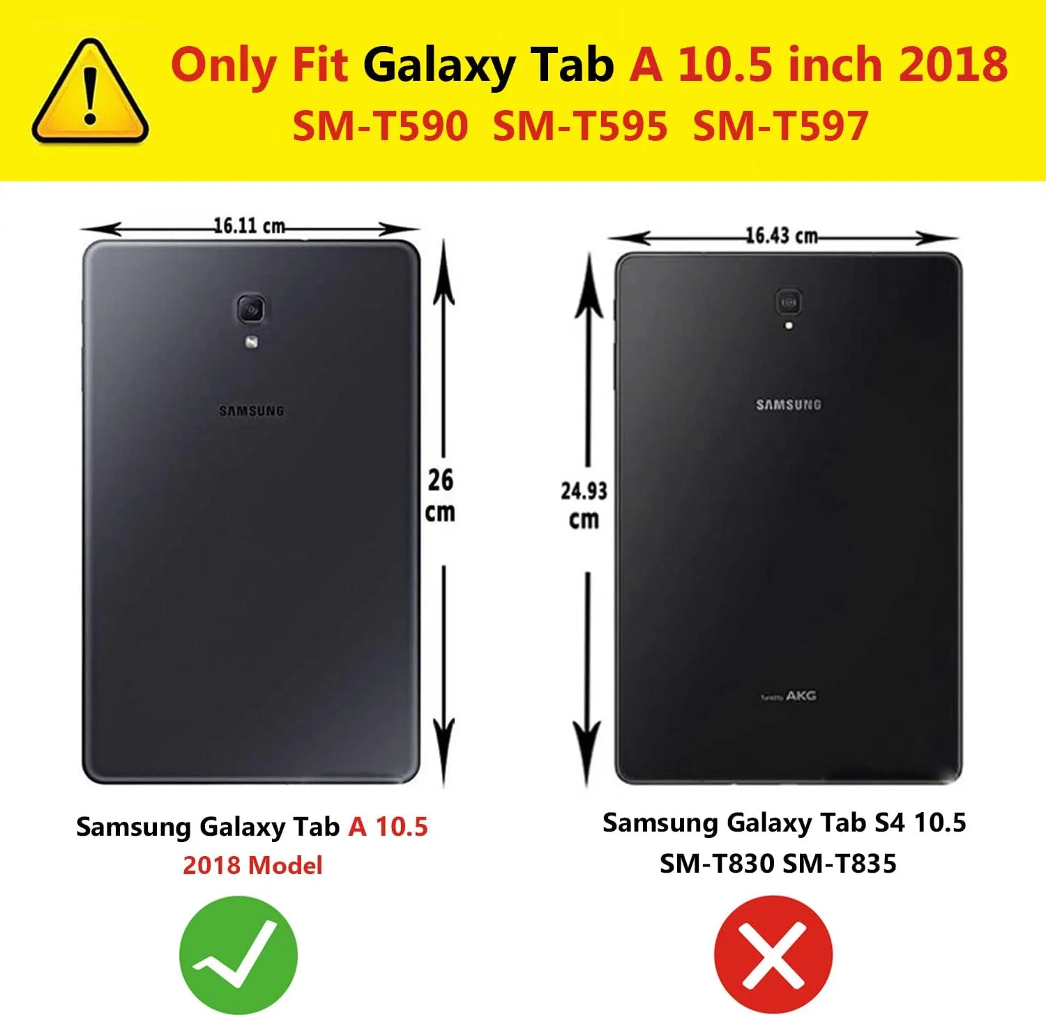 کیف محافظ تبلت سامسونگ گلکسی تب A 10.5 اینچ 2018 (مدل SM-T590 T595 T597)، کاور محافظ هوشمند با قابلیت چرخش 360 درجه همراه با قلم استایلوس و محافظ صفحه نمایش (بنفش)