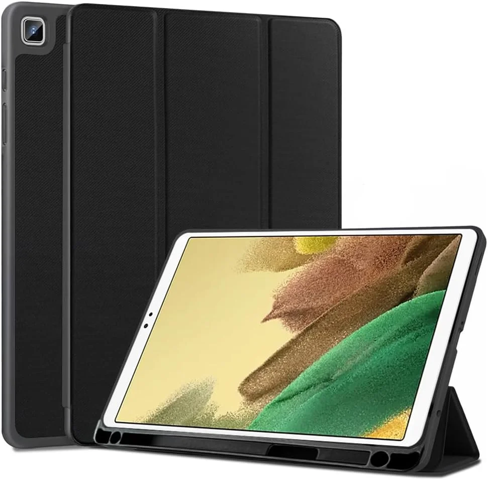 کاور مارگون برای تبلت سامسونگ گلکسی تب A7 لایت 8.7 اینچ 2021 (SM-T227/T225/T220)، مناسب برای گلکسی تب A7 نیست، کاور باریک سه تایی با پشت TPU نرم (مشکی، TAB A7 LITE)