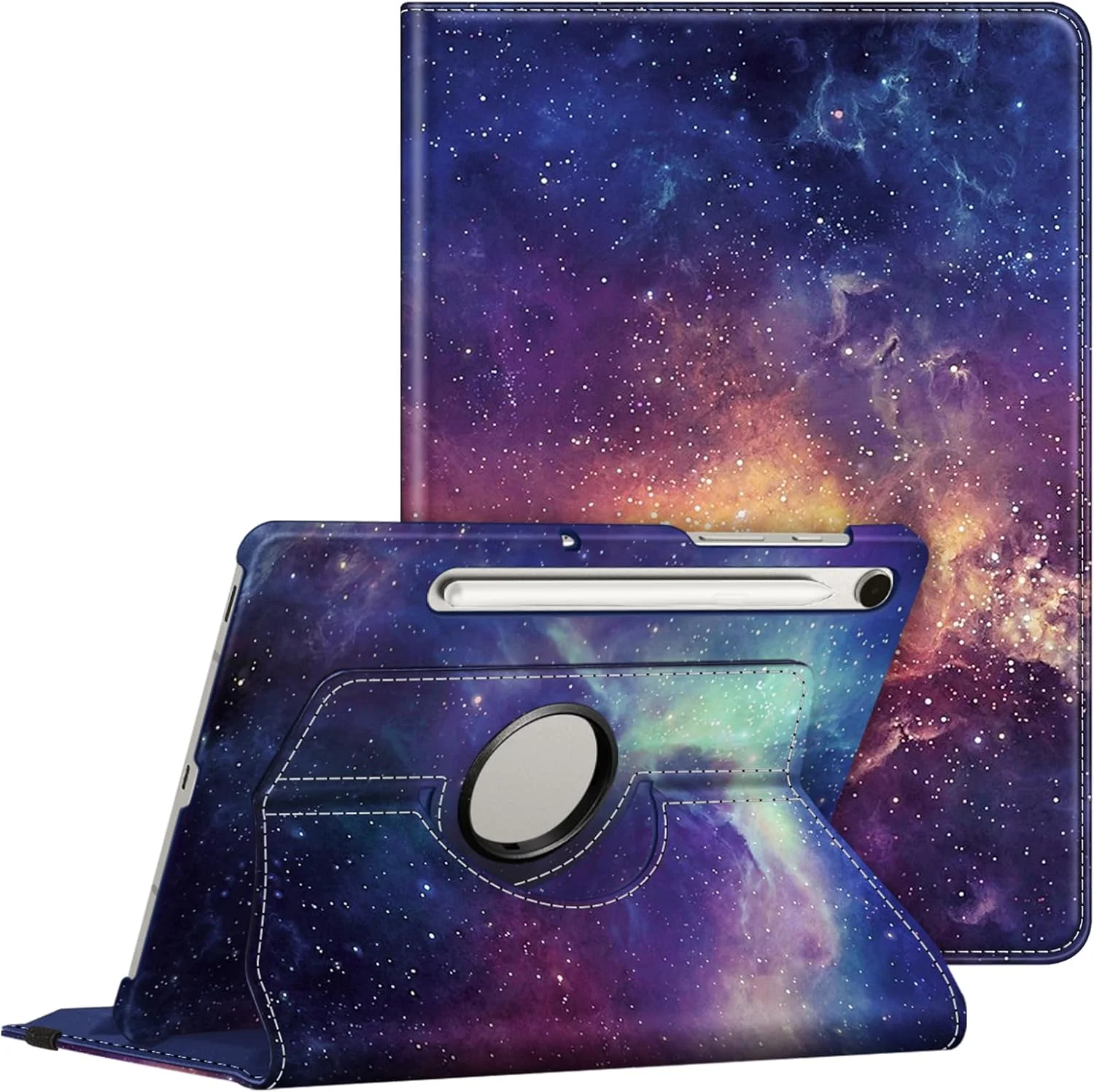 کیف Fintie برای تبلت سامسونگ گلکسی تب S10 Lite/S10 FE/S9 FE 10.9 اینچ و S9 11 اینچ با نگهدارنده قلم S - جلد محافظ با پایه چرخان 360 درجه و عملکرد خواب/بیدار شدن خودکار، کهکشان کیف Fintie برای تبلت سامسونگ گلکسی تب S10 Lite/S10 FE/S9 FE 10.9 اینچ و S9 11 اینچ با نگهدارنده قلم S - جلد محافظ با پایه چرخان 360 درجه و عملکرد خواب/بیدار شدن خودکار، کهکشان