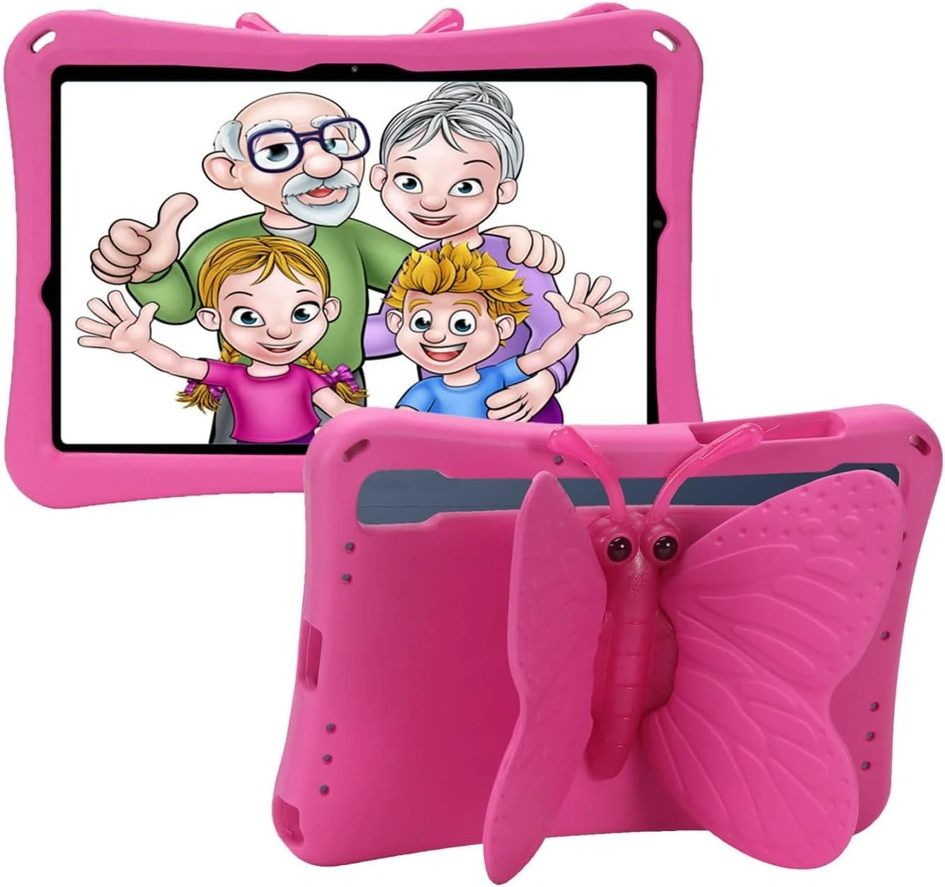 کیف محافظ کودکانه تبلت سامسونگ گلکسی تب A9 پلاس/ تب S7 / تب S8 / تب S9 / تب S9 FE سایز 11.0 اینچ 2023، سبک وزن، ایمن، EVA، دارای استند پروانه ای سه بعدی 360 درجه ضد ضربه و مناسب کودکان (پروانه ای صورتی) کیف محافظ کودکانه تبلت سامسونگ گلکسی تب A9 پلاس/ تب S7 / تب S8 / تب S9 / تب S9 FE سایز 11.0 اینچ 2023، سبک وزن، ایمن، EVA، دارای استند پروانه ای سه بعدی 360 درجه ضد ضربه و مناسب کودکان (پروانه ای صورتی)