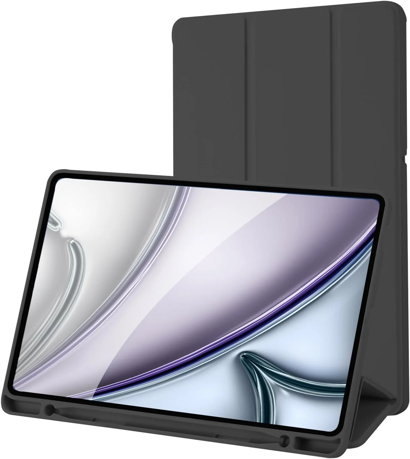کیف پالکیتسی سازگار با تبلت سامسونگ گلکسی تب S6 لایت 10.4 اینچ 2024/2022/2020، SM-P620N/P625N/P610/P613/P615/P619، کیف با جای قلم، کیف محافظ سه تایی، حالت خواب/بیدار خودکار، مشکی