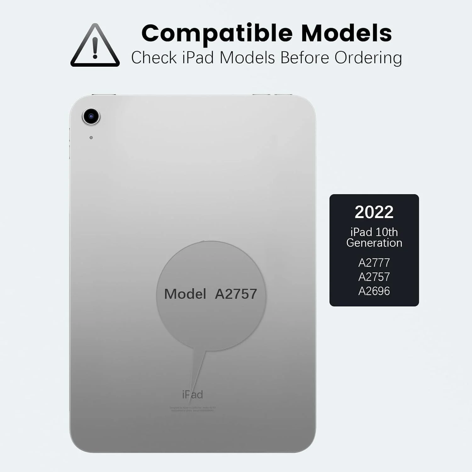 کاور محافظ تبلت آیپد 10.9 (2022) یونیک‌کیس با پایه استند، ساخته شده از PC + سیلیکون ضد ضربه به همراه جای قلم استایلوس - مشکی