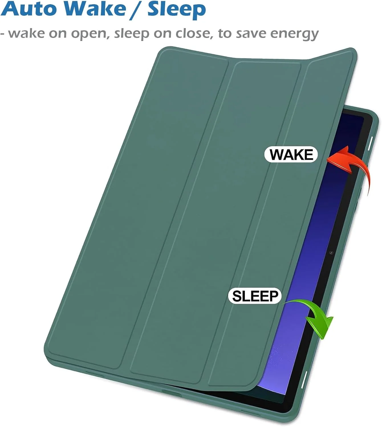 کاور محافظ تبلت سامسونگ گلکسی تب S9 پلاس 2023 سایز 12.4 اینچ (SM-X810/SM-X816B/SM-X818U) برند XIEHUZA، با پشت TPU نرم و طراحی فوق العاده نازک، دارای جای قلم و پشتیبانی از حالت خواب/بیدار خودکار