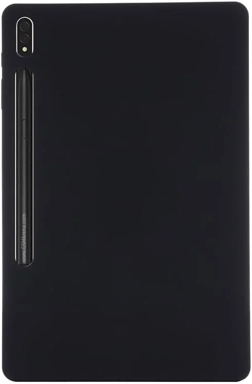 کاور تبلت Nikaque برای تبلت سامسونگ S8 Plus/S7 FE/S7 Plus سایز 12.4 اینچ مدل 2022/2021/2020، کاور سیلیکونی مایع، ژل نرم انعطاف پذیر، محافظ باریک و مقاوم در برابر ضربه، مشکی