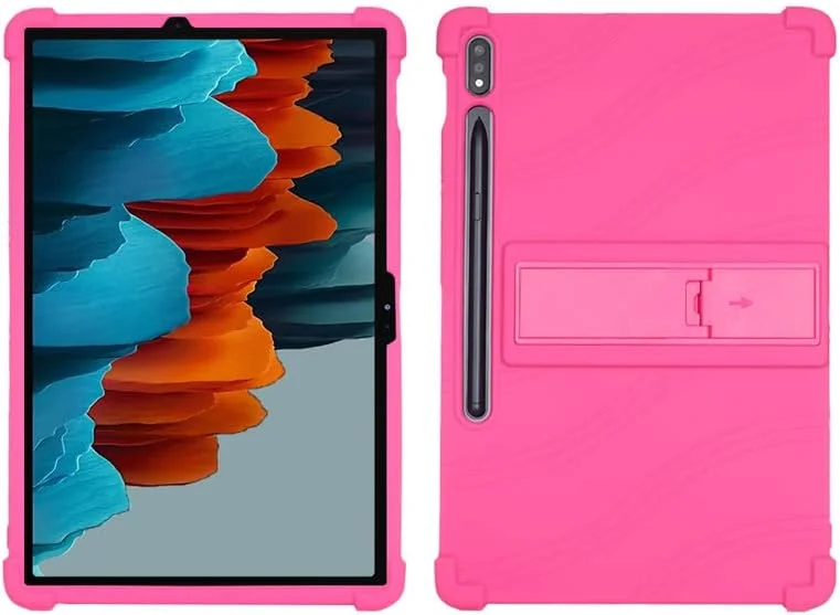 کیف QYiiD مناسب برای گلکسی تب S8 پلاس/ S8 + مدل 2022 / تب S7 FE 12.4 مدل 2021 (SM-X800/X806, SM-T730/T733)، کاور محافظ سبک وزن سیلیکونی نرم ضد ضربه مناسب کودکان، رز کیف QYiiD مناسب برای گلکسی تب S8 پلاس/ S8 + مدل 2022 / تب S7 FE 12.4 مدل 2021 (SM-X800/X806, SM-T730/T733)، کاور محافظ سبک وزن سیلیکونی نرم ضد ضربه مناسب کودکان، رز
