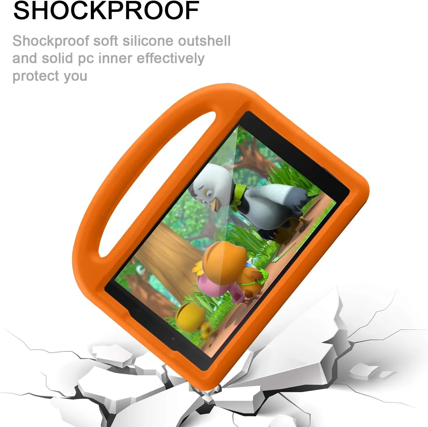 کاور محافظ تبلت GULFLINK مناسب برای تبلت سامسونگ Tab A T290/T295 8 اینچ (سامسونگ تب 8 اینچ، نارنجی)