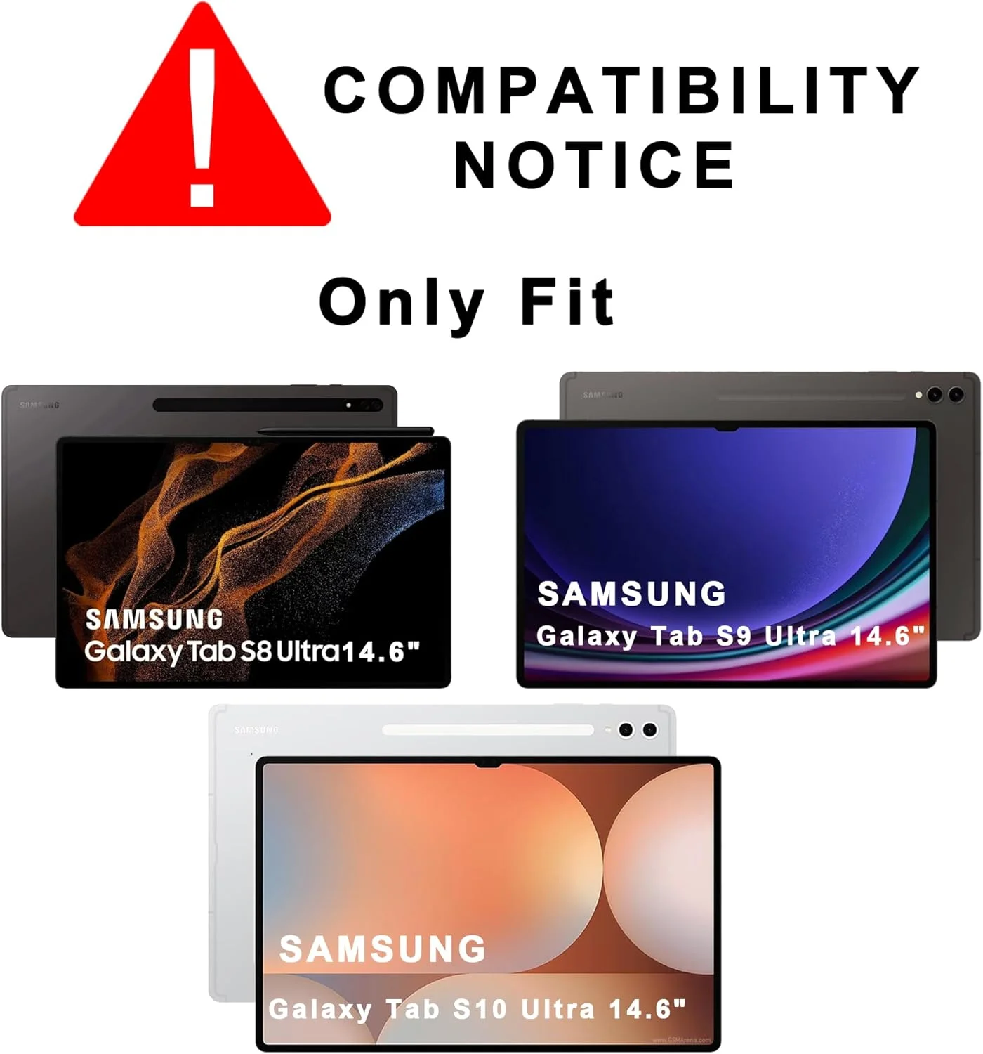 کیف تبلت به همراه کیبورد برای تبلت 14.6 اینچی سامسونگ گلکسی تب S9 Ultra / S8 Ultra - کاور کتابی تبلت با تاچ پد - کیف کیبورد با نور پس زمینه 7 رنگ و جای قلم S برای تب S8 Ultra/S9 Ultra 14.6 اینچ - مشکی