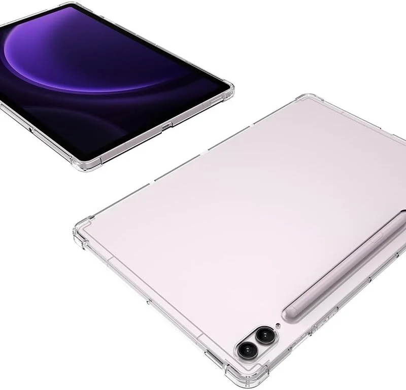 Gruattreay Clear Case for Samsung Galaxy Tab S10 Ultra (2024),Transparent Anti-fall Airbag Anti-yellowing Smart Tablet Soft Case,Durable TPU Protective Cover