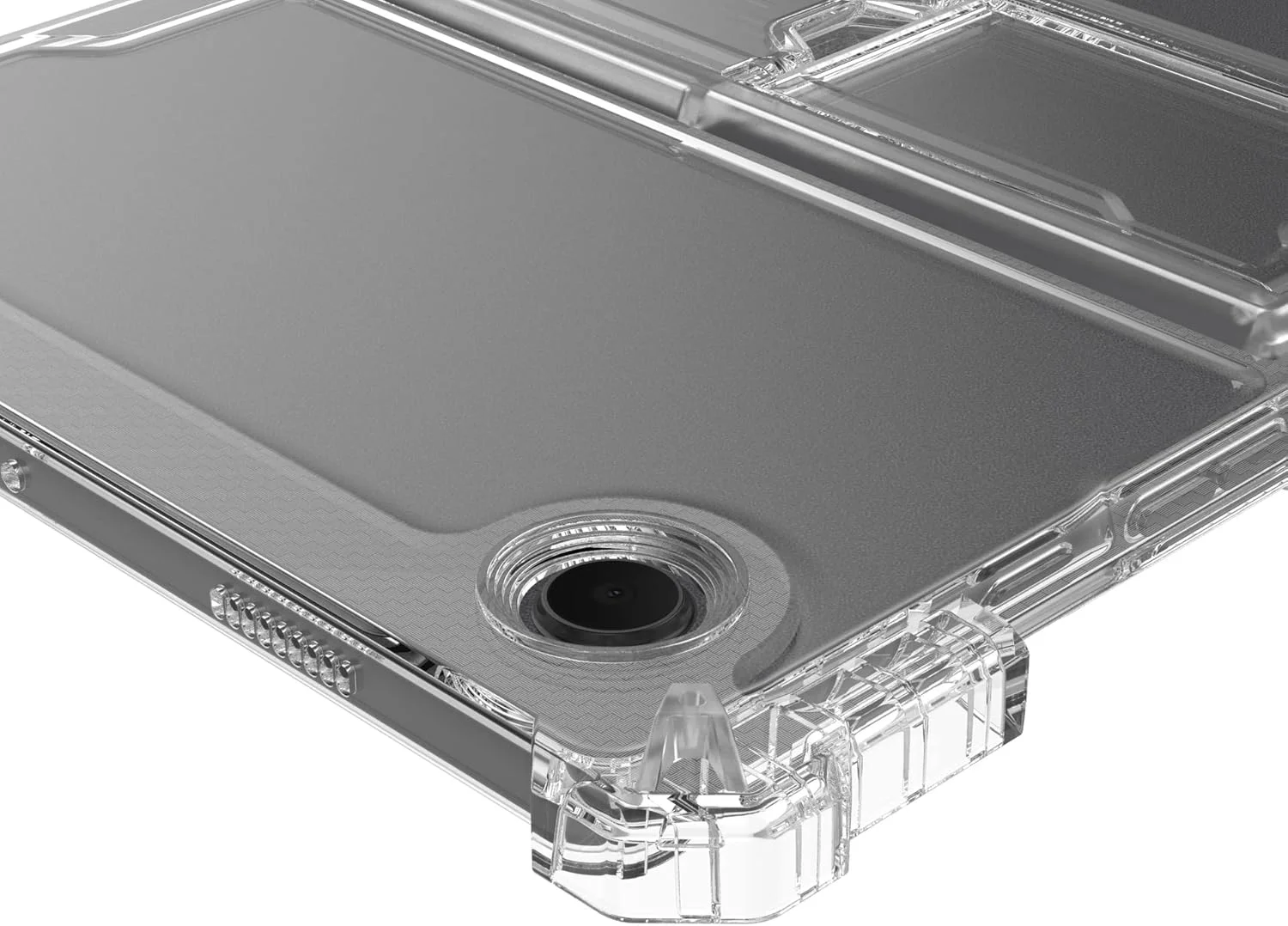 کاور تبلت Dteck Galaxy Tab A8 (2022) - کاور پشتی شفاف سیلیکونی بادوام با [پایه/نگهدارنده مداد] کاور محافظ سبک وزن برای تبلت سامسونگ گلکسی تب A8 10.5 اینچی SM-X200/X205، شفاف