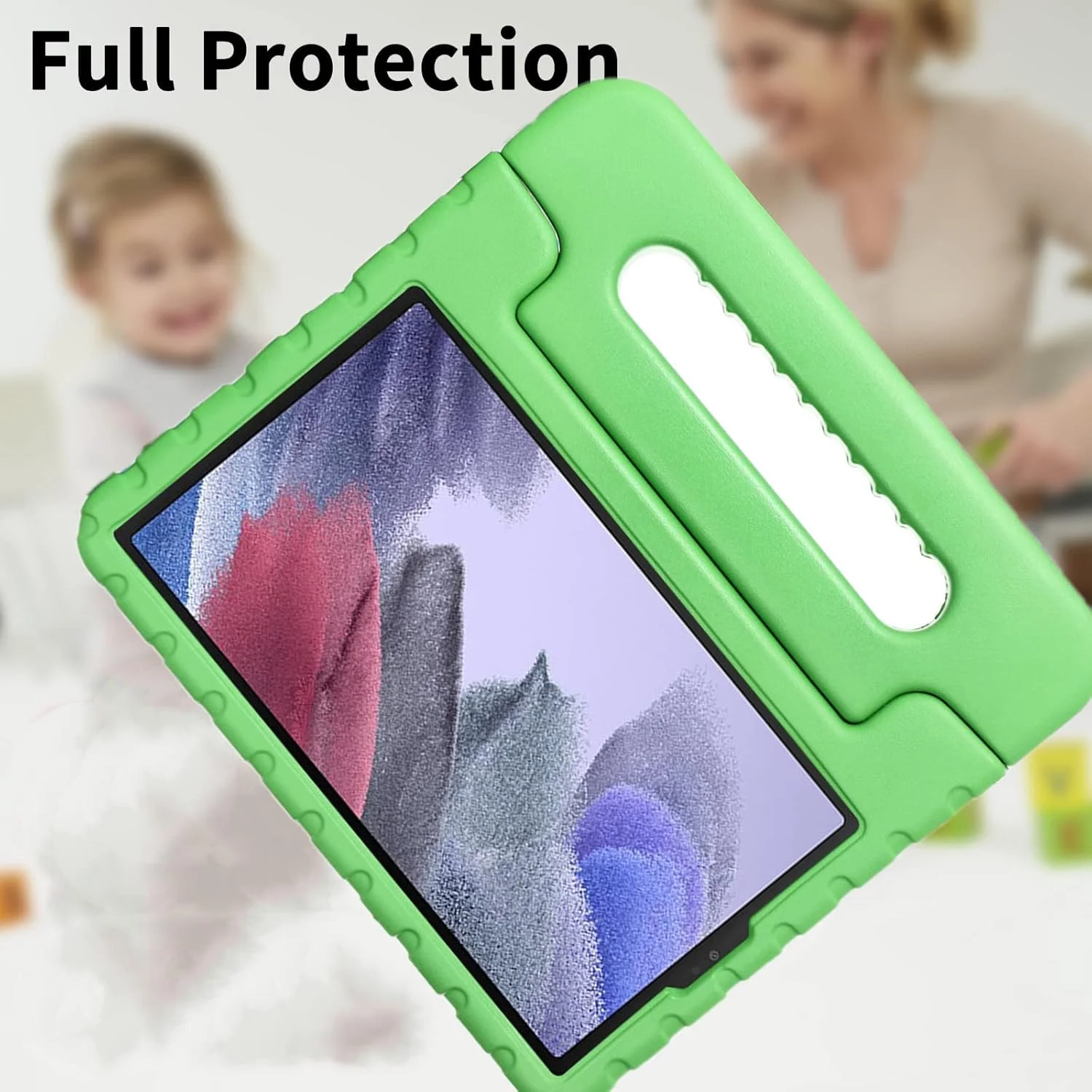 کیف تبلت کودکانه MAKINGTEC سازگار با تبلت سامسونگ گلکسی تب A7 Lite 8.7 اینچ 2021 مدل SM-T220/SM-T225، با دسته تاشو، سبک و مقاوم در برابر ضربه (سبز) کیف تبلت کودکانه MAKINGTEC سازگار با تبلت سامسونگ گلکسی تب A7 Lite 8.7 اینچ 2021 مدل SM-T220/SM-T225، با دسته تاشو، سبک و مقاوم در برابر ضربه (سبز)