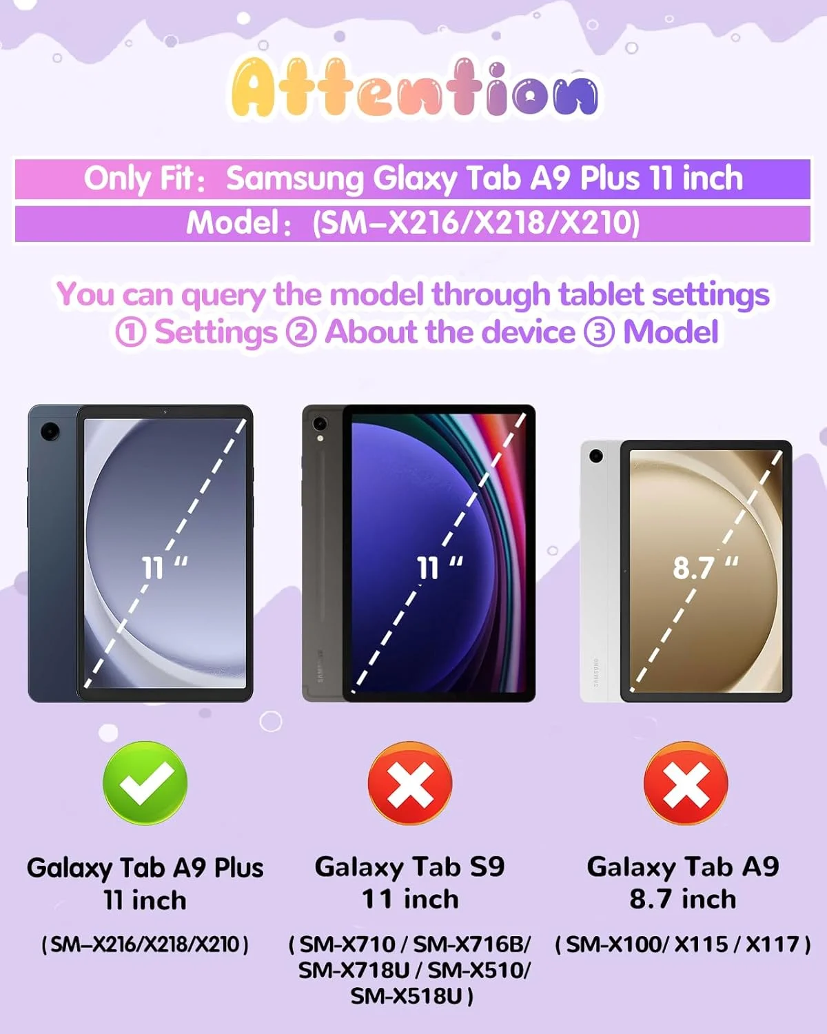 کاور فانتزی Lotadilo مناسب برای گلکسی تب A9 پلاس 11 اینچ 2023 - طراحی سیلیکونی سه بعدی دخترانه، زنانه، نوجوانانه، بامزه، کارتونی، نرم، دارای استند و بند گردنی برای تبلت سامسونگ A9 پلاس، قرمز