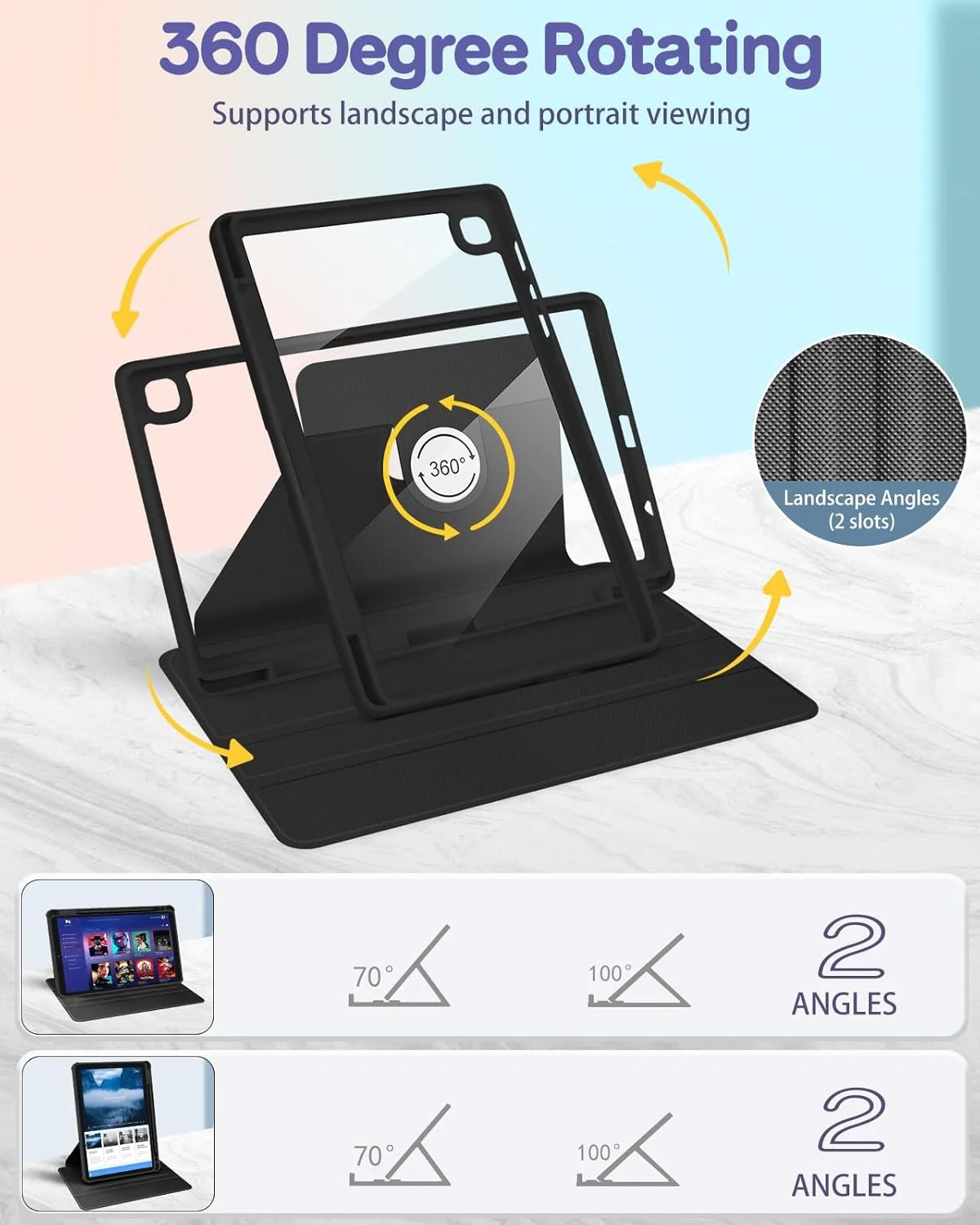 کاور تبلت سامسونگ گلکسی تب A7 لایت 8.7 اینچی Uppuppy، جلد محافظ با نگهدارنده قلم، طرح گلدار زیبا و فانتزی دخترانه، پایه چرخان برای تبلت سامسونگ A7 لایت کاور تبلت سامسونگ گلکسی تب A7 لایت 8.7 اینچی Uppuppy، جلد محافظ با نگهدارنده قلم، طرح گلدار زیبا و فانتزی دخترانه، پایه چرخان برای تبلت سامسونگ A7 لایت