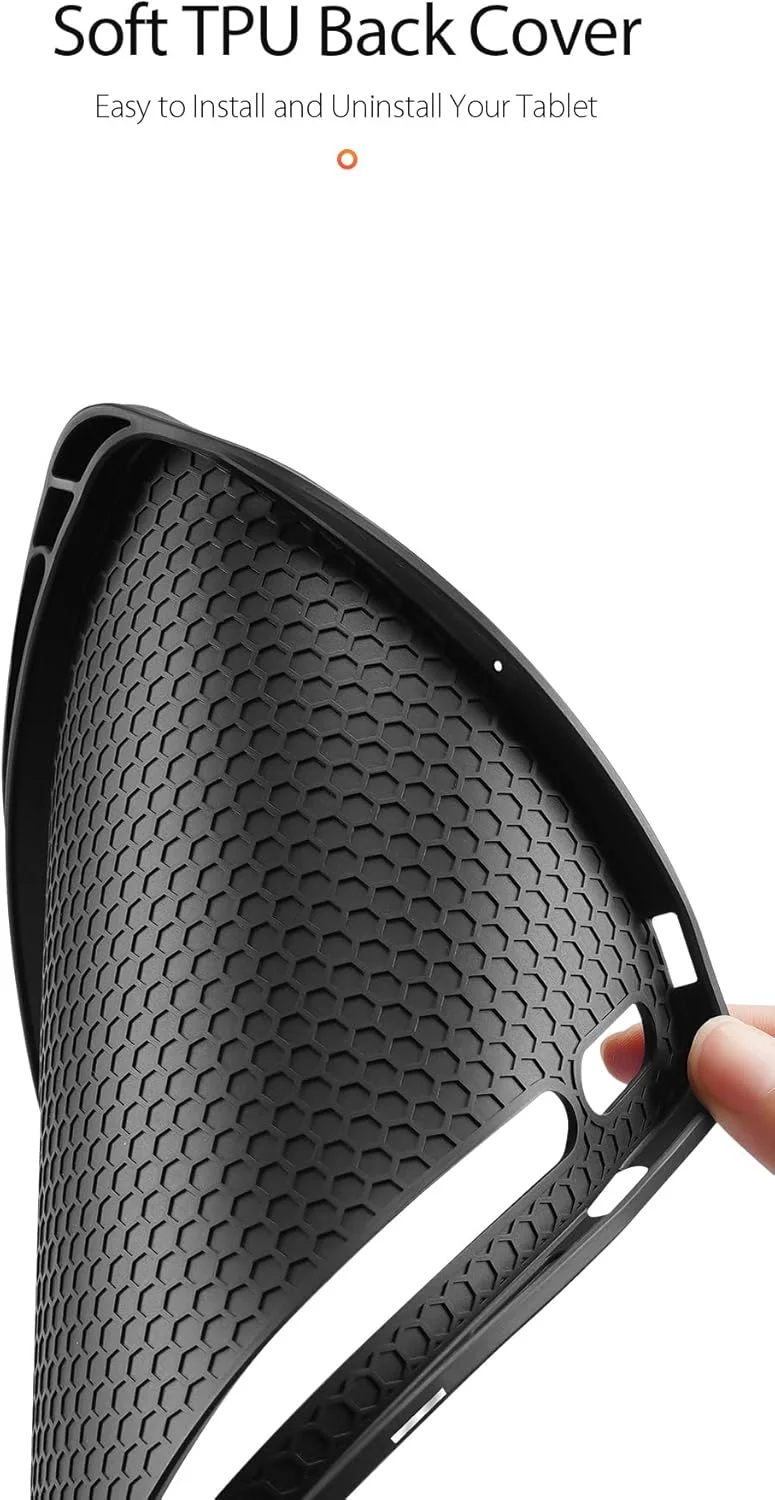 کیف سری Domo برند DUX DUCIS، طراحی شده برای تبلت سامسونگ گلکسی تب S10 پلاس/S9 پلاس/S9 FE پلاس، کاور محافظ سه لایه چرمی PU با قابلیت استند دوگانه و جای قلم و عملکرد خواب/بیدار شدن خودکار - آبی