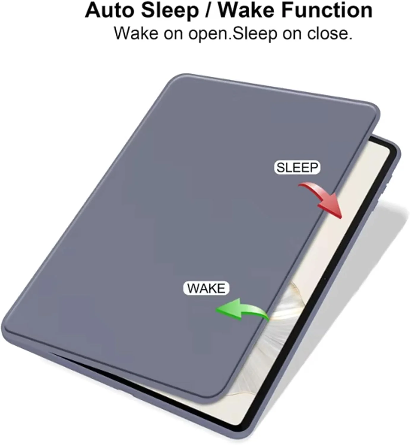 کاور تبلت Moninsta سازگار با Honor Pad 9 12.1 اینچ 2024، کاور محافظ چند زاویه ای اکریلیک شفاف PC سخت با نگهدارنده قلم (بنفش)