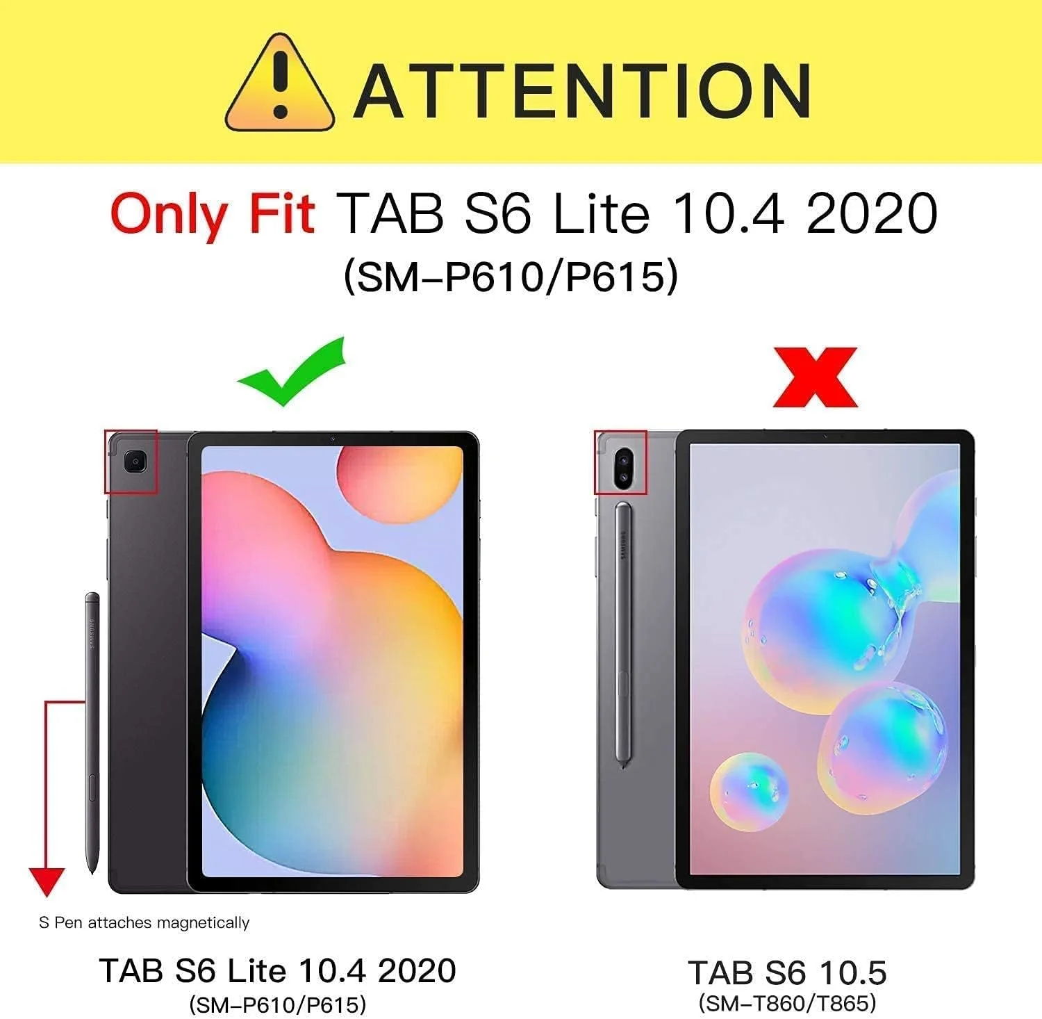 کاور ZtotopCases برای تبلت سامسونگ گلکسی تب S6 Lite 10.4 اینچ 2020/2022، کاور هوشمند فوق العاده نازک و سبک وزن، دارای جای قلم، با عملکرد خواب/بیدار خودکار، برای تبلت گلکسی تب S6 Lite 10.4 اینچی، مشکی