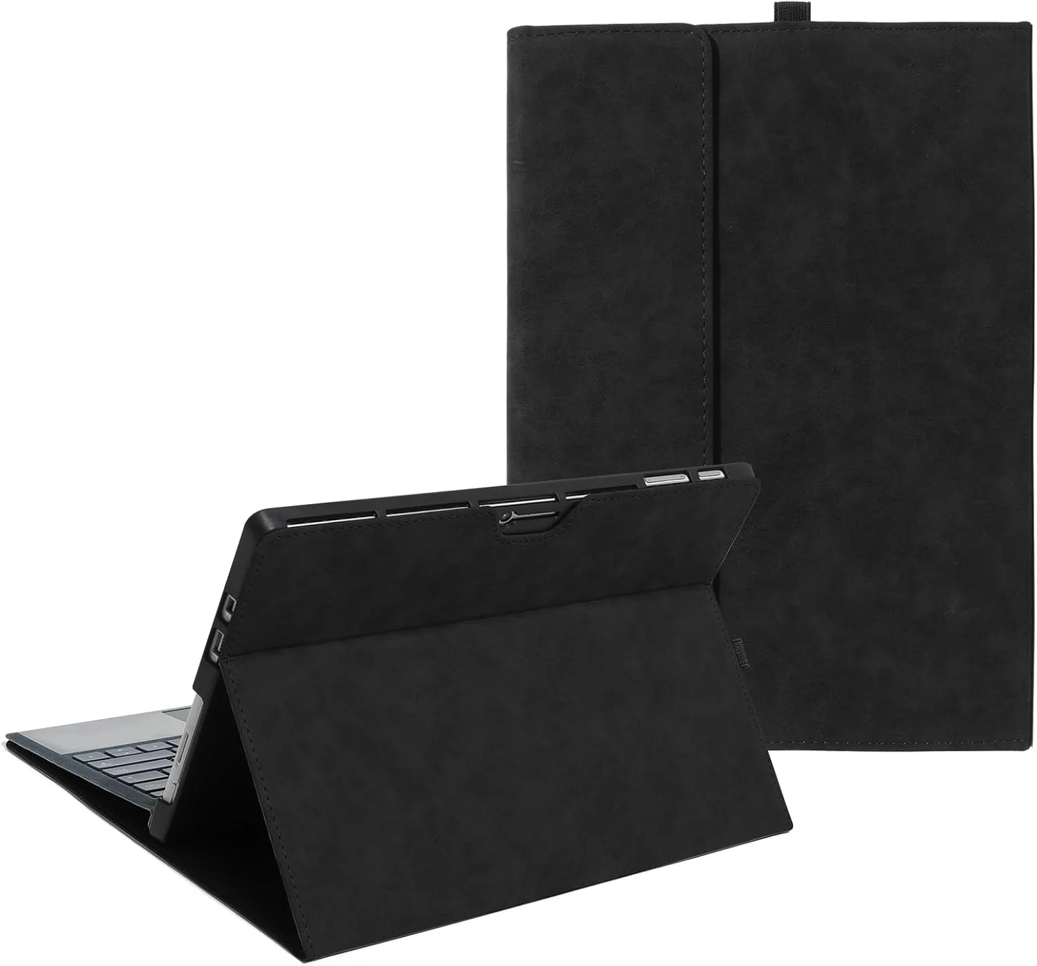 کیف محافظ تبلت سامسونگ گلکسی تب S6 LITE 10.4 اینچ مدل Honeymoon TPU، دارای استند چند زاویه ای و جای قلم، روکش کیبورد امضا، مشکی