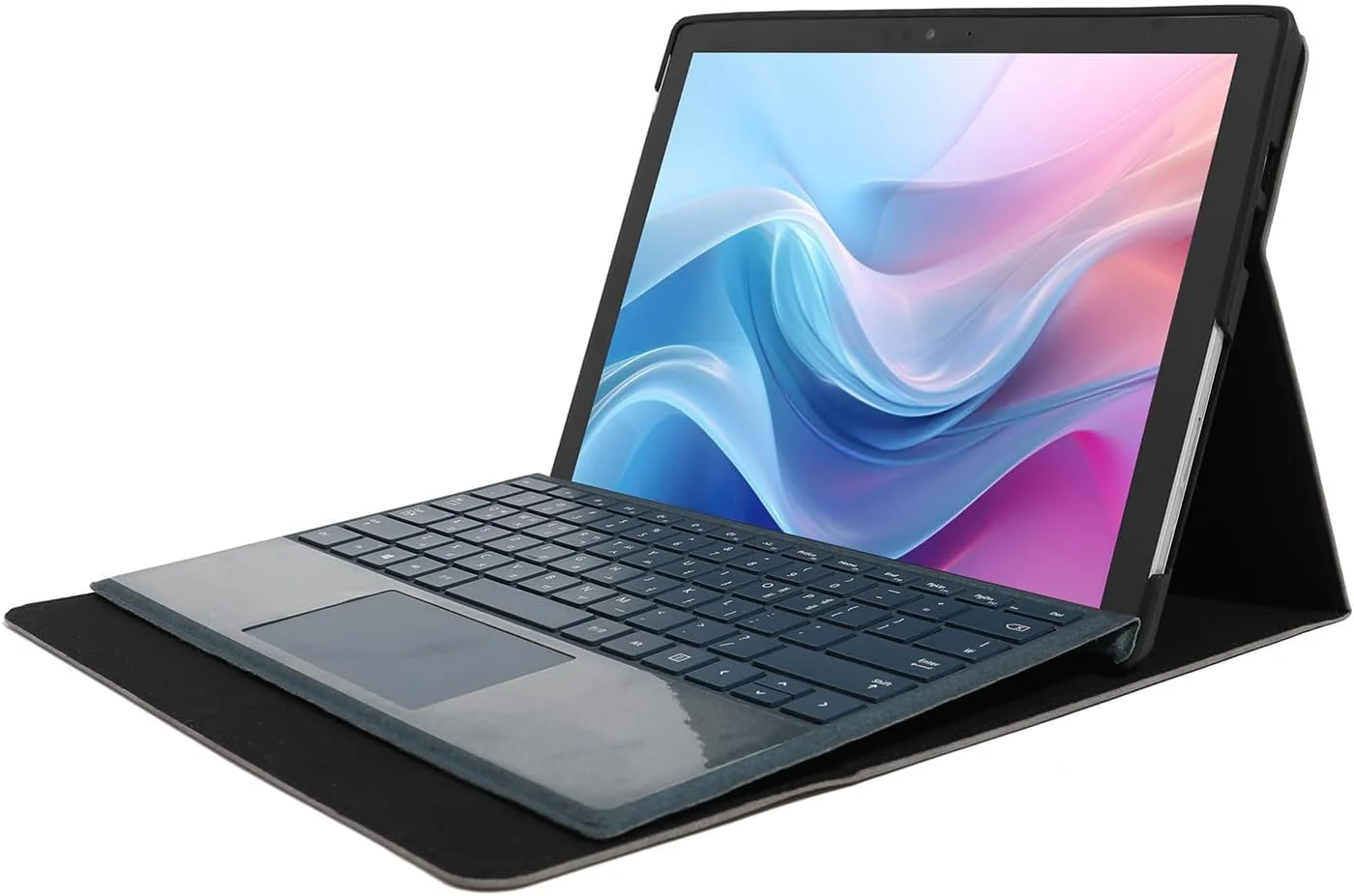 کیف محافظ تبلت سامسونگ گلکسی تب S6 LITE 10.4 اینچ مدل Honeymoon TPU، دارای استند چند زاویه ای و جای قلم، روکش کیبورد امضا، مشکی