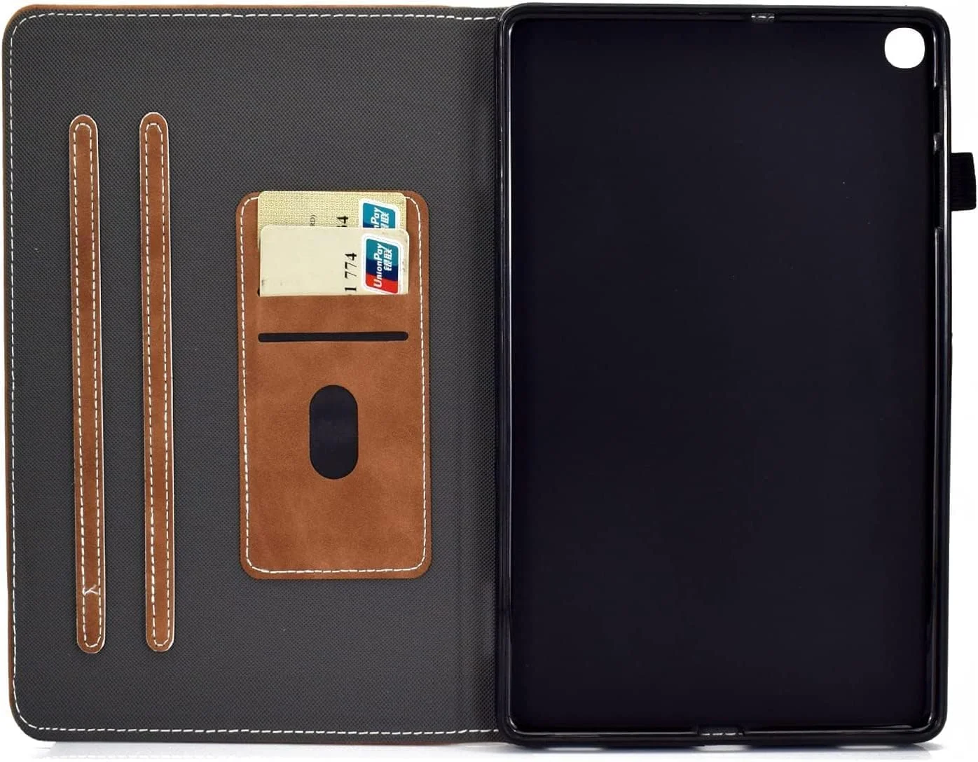 کیف محافظ تبلت سامسونگ گلکسی تب A7 Lite سایز 8.7 اینچ (مدل SM-T220/ SM-T225/ SM-T227)، کاور محافظ چند زاویه ای با جلد سخت و جیب برای Samsung Galaxy Tab A7 Lite 8.7 اینچ 2021 (قهوه ای وینتیج)