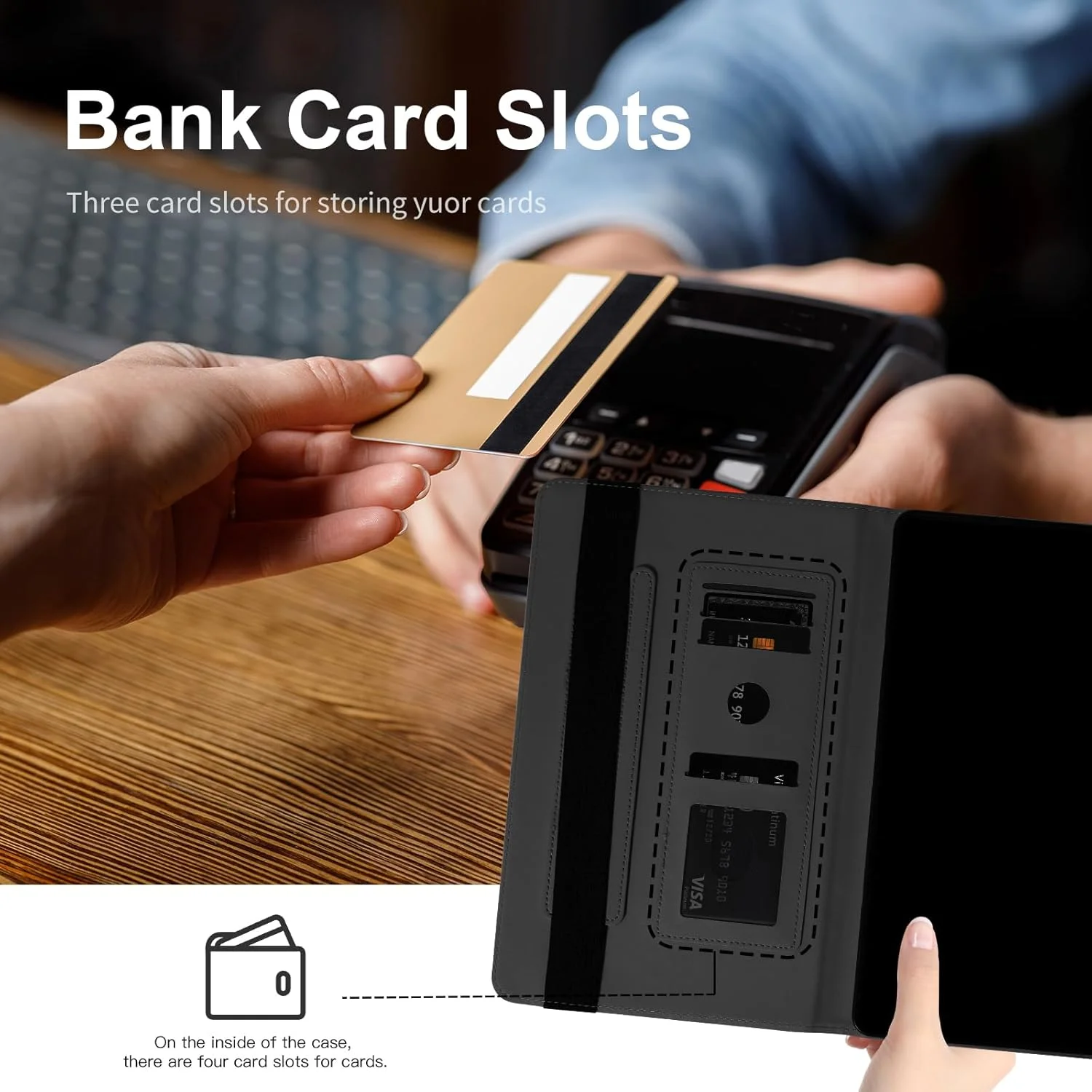 کیف محافظ چرمی LSPCASA با قابلیت استند برای تبلت سامسونگ گلکسی تب S5e 10.5 اینچ (SM-T725/T720) همراه با کش الاستیک - مشکی