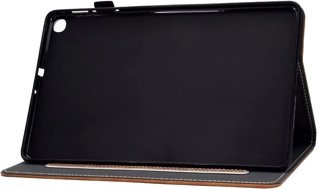 کیف محافظ تبلت سامسونگ گلکسی تب A7 Lite سایز 8.7 اینچ (مدل SM-T220/ SM-T225/ SM-T227)، کاور محافظ چند زاویه ای با جلد سخت و جیب برای Samsung Galaxy Tab A7 Lite 8.7 اینچ 2021 (قهوه ای وینتیج)