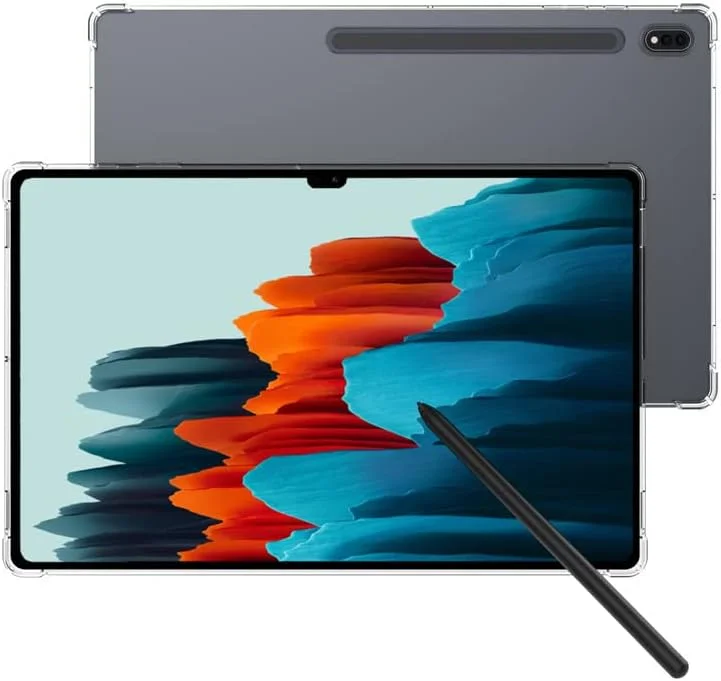 کاور شفاف تبلت سامسونگ گلکسی تب S9 11 اینچ مدل 2023، مقاوم در برابر ضربه، انعطاف پذیر، ضد خش، محافظ TPU