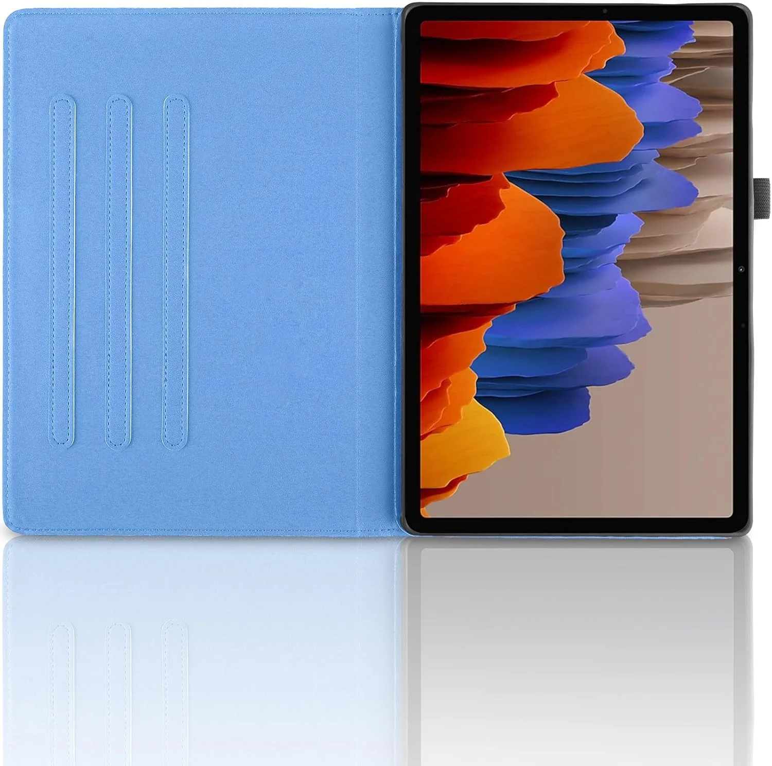 کیف محافظ تدتیک‌جِی‌تی سازگار با تبلت سامسونگ گلکسی تب اس 10 پلاس/تب اس 9 پلاس/تب اس 8 پلاس/تب اس 7 پلاس 12.4 اینچی، کیف محافظ چرمی PU با قابلیت چرخش 360 درجه و استند چند زاویه‌ای طرح درخت