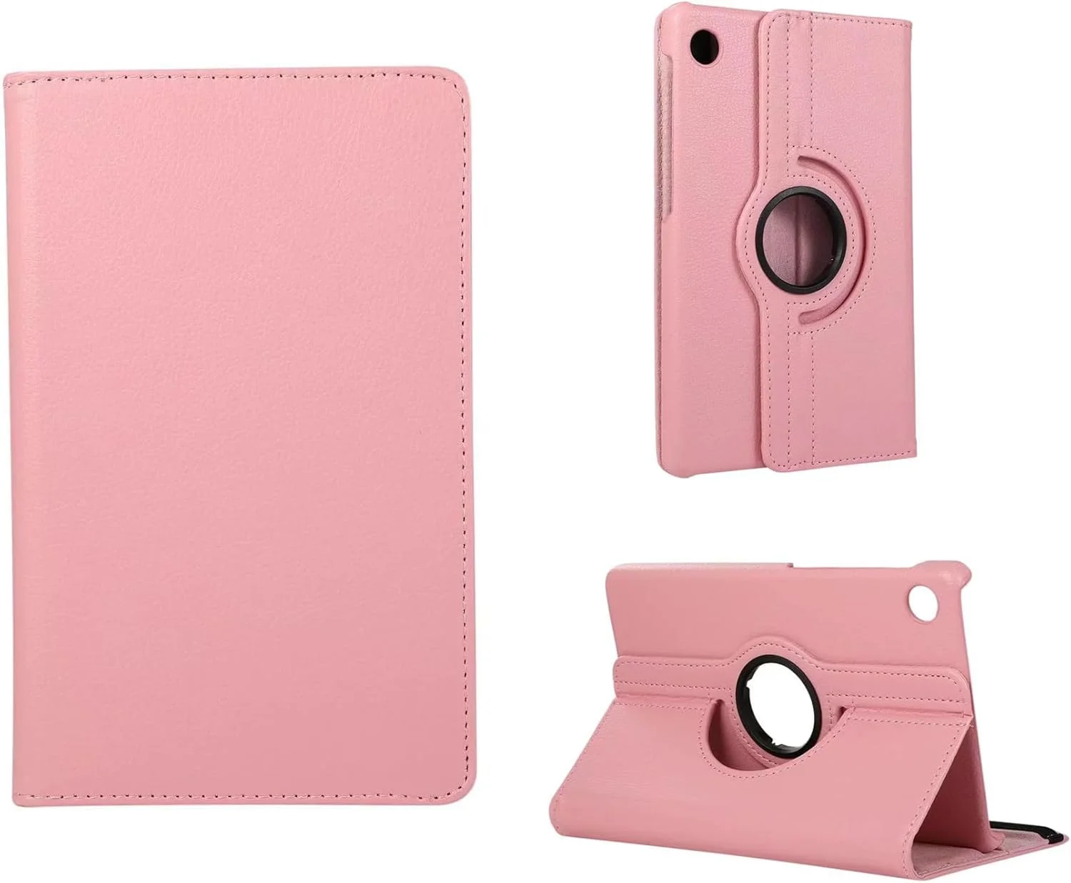 کیجثر سازگار با کاور تبلت سامسونگ گلکسی تب A9 سایز 8.7 اینچ مدل 2023، کاور چرمی PU با قابلیت چرخش و تاشو، مقاوم با قابلیت خواب/بیدار شدن خودکار (صورتی، 8.7 اینچ)