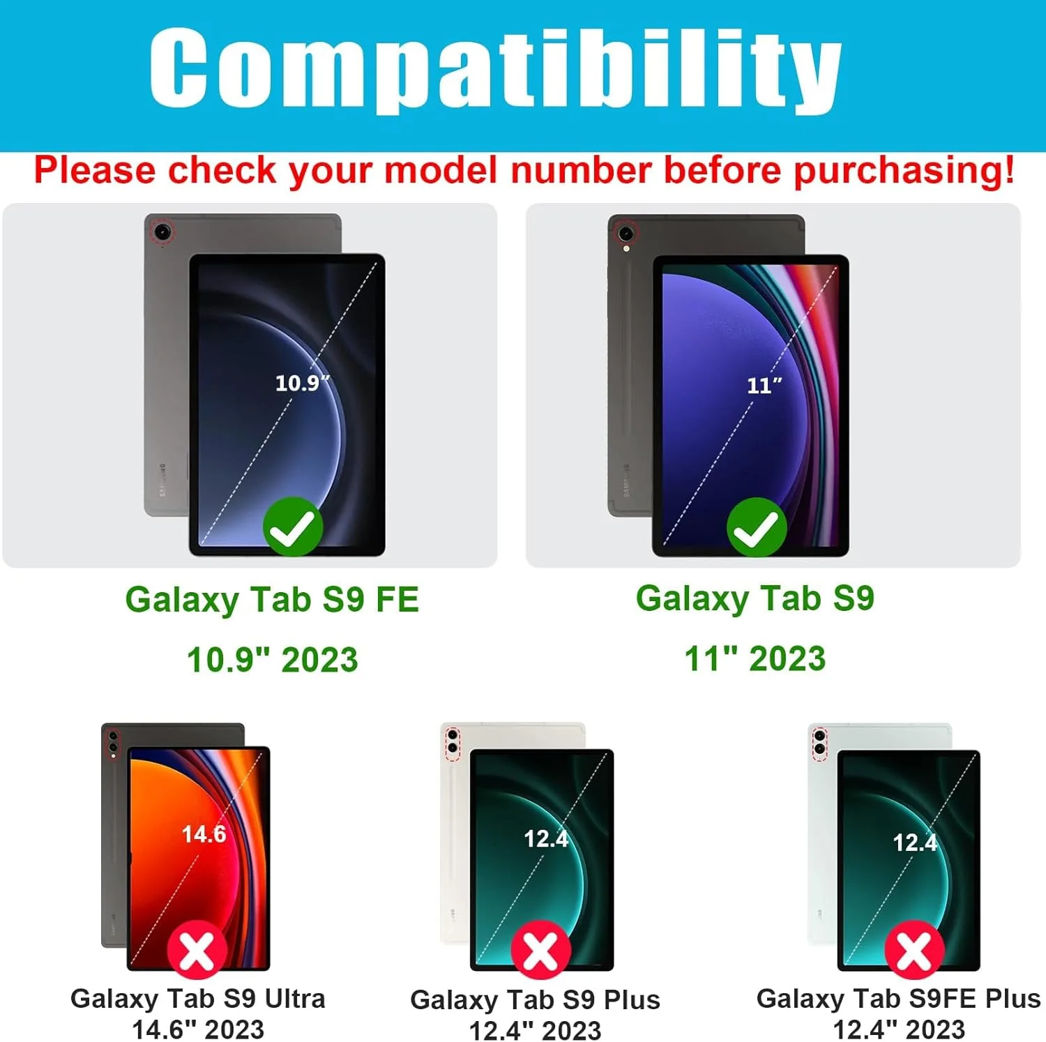 کیف Skeido مناسب برای تبلت سامسونگ گلکسی تب S9 FE / S9 2023 11 اینچی (SM-X510/SM-X516B/S9 SM-X710/SM-X716B)، کاور محافظ پایه دار فوق العاده باریک و سبک وزن، ساخته شده از چرم PU با کیفیت عالی (طرح یونیکورن)