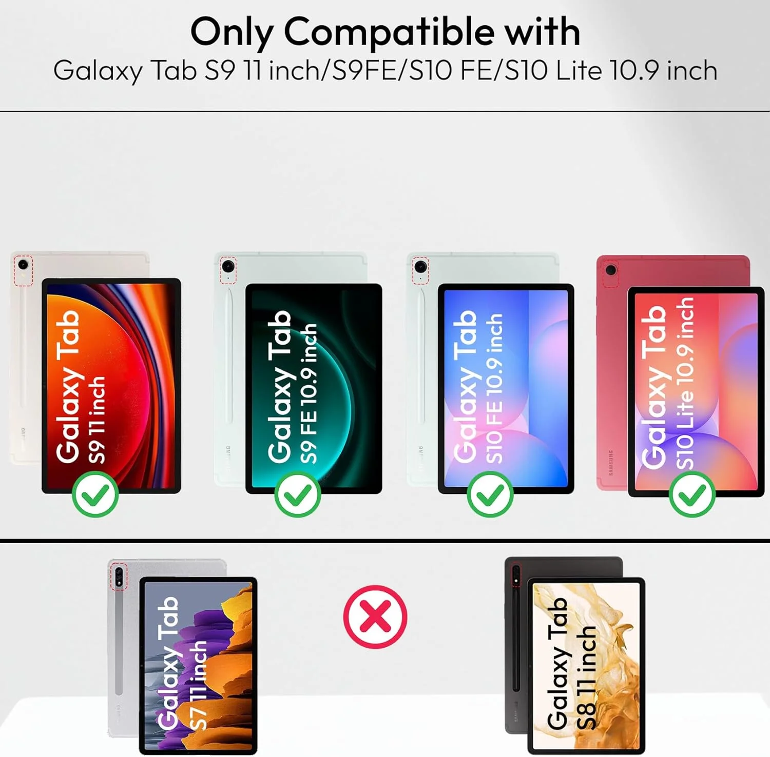 کاور روبستریون برای تبلت سامسونگ Tab S9 11 اینچ / کاور سامسونگ Tab S9 FE 10.9 اینچ، کاور طرح گوزن با [نگهدارنده قلم S] برای تبلت سامسونگ گلکسی Tab S9 / S9 FE [حالت خواب و بیدار شدن خودکار] - مشکی