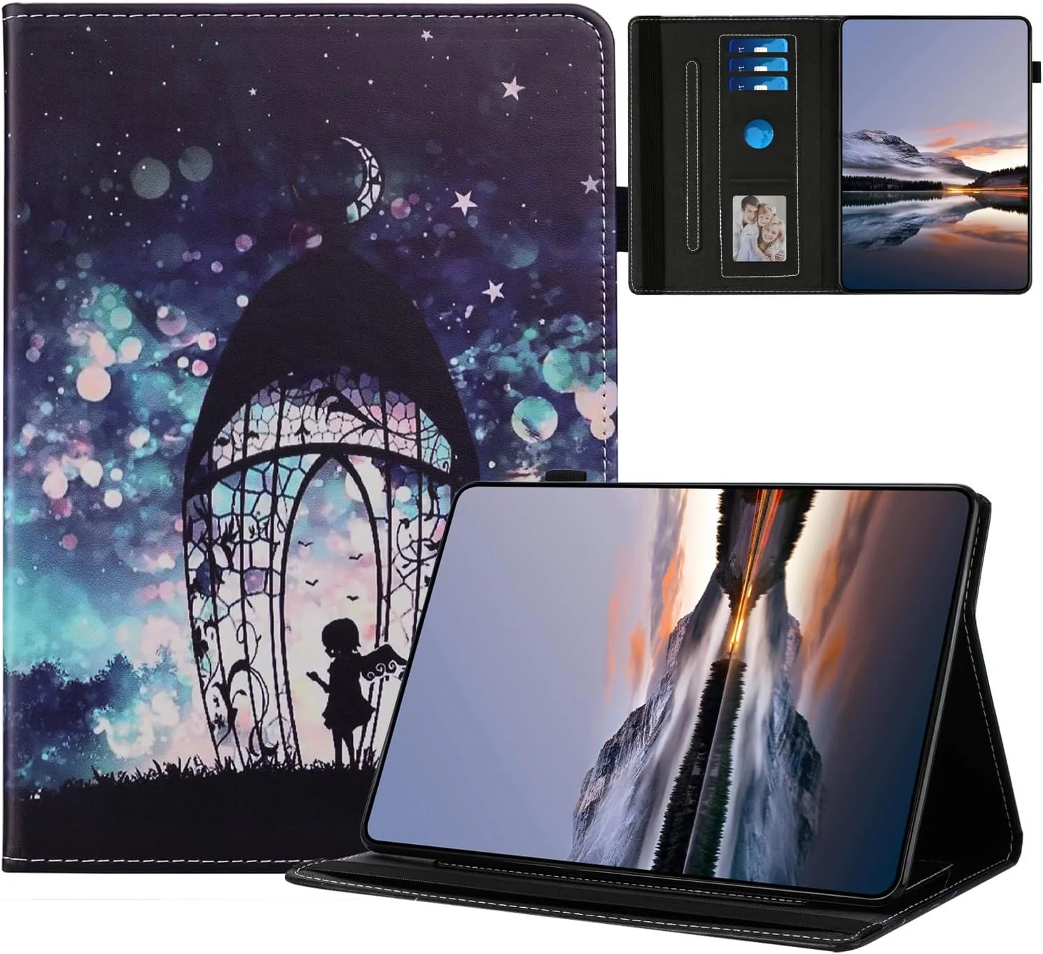 TEDTIKJT Case Compatible with Samsung Galaxy Tab S6 10.5 2019 Cover SM-T860/T865 PU Leather Flip Pocket with Stand Protection Paintings for Samsung Tab S6 10.5 2019 Case, Angel TEDTIKJT Case Compatible with Samsung Galaxy Tab S6 10.5 2019 Cover SM-T860/T865 PU Leather Flip Pocket with Stand Protection Paintings for Samsung Tab S6 10.5 2019 Case, Angel