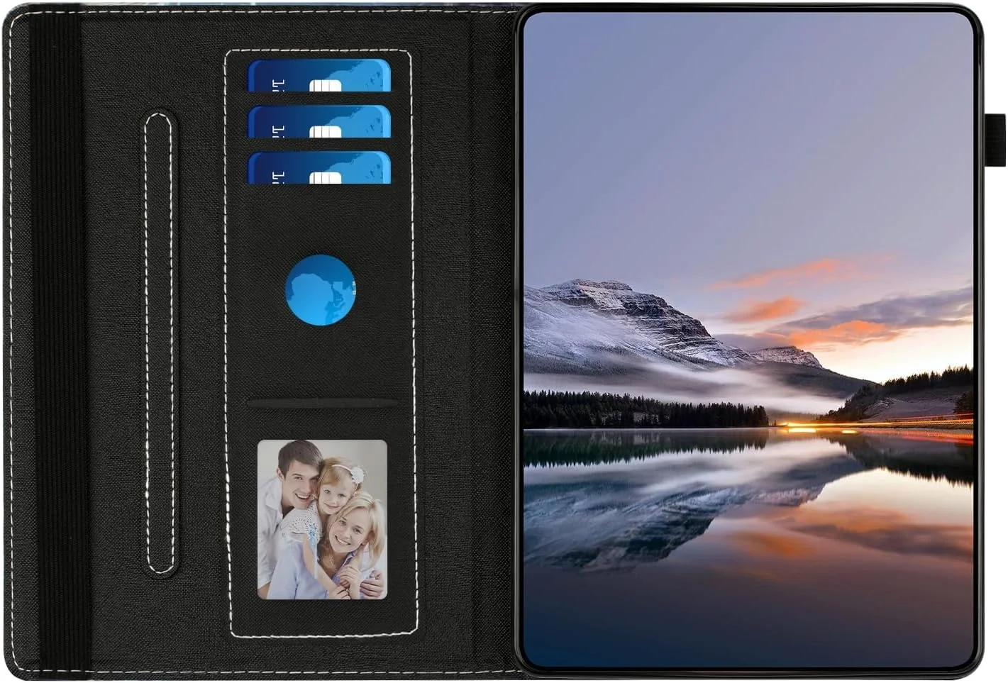 TEDTIKJT Case Compatible with Samsung Galaxy Tab S6 10.5 2019 Cover SM-T860/T865 PU Leather Flip Pocket with Stand Protection Paintings for Samsung Tab S6 10.5 2019 Case, Angel