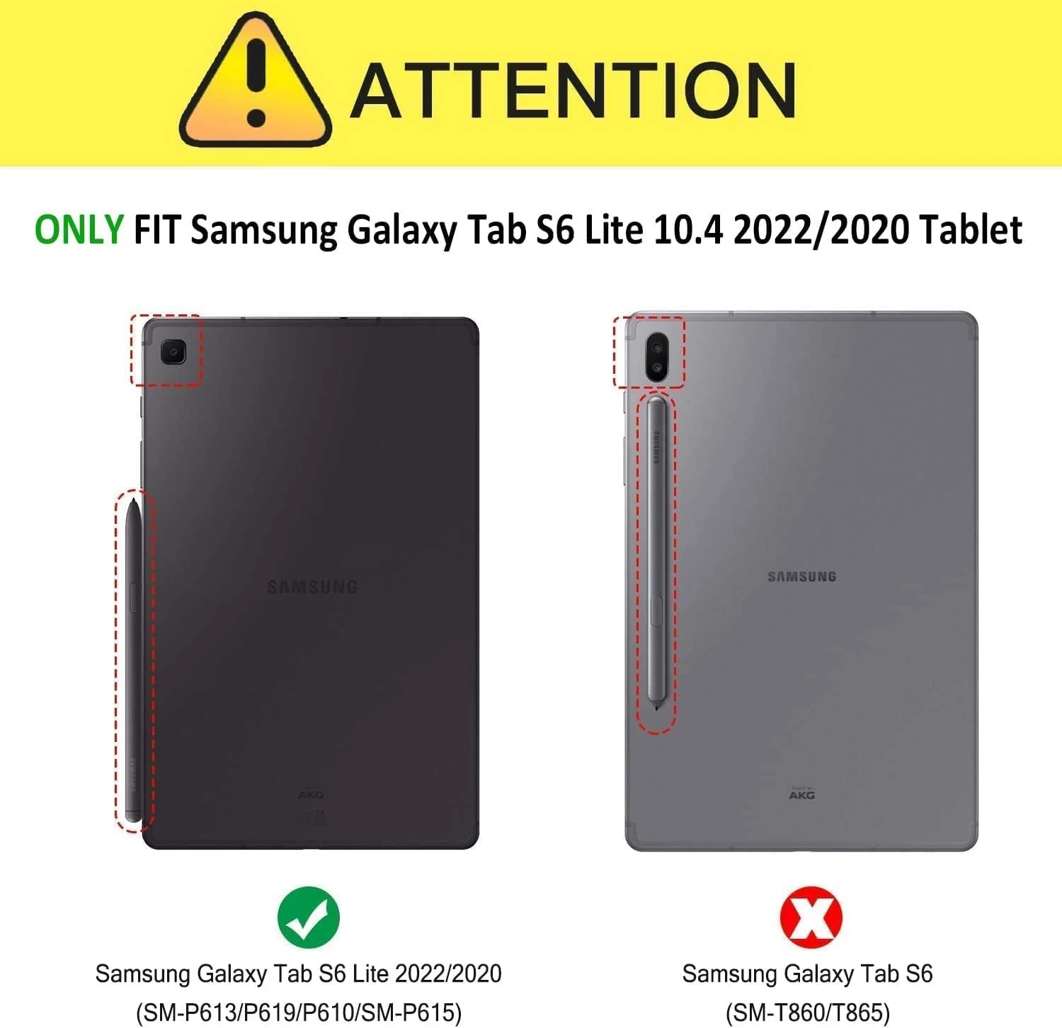 کیف محافظ تبلت سامسونگ گلکسی تب S6 لایت 10.4 اینچ مدل 2024/2022/2020 به همراه جای قلم S Pen (مدل SM-P610/P613/P615/P619)، قابلیت بیدار شدن/به خواب رفتن هوشمند، جلد چرمی PU با پایه چند زاویه ای، طرح پروانه