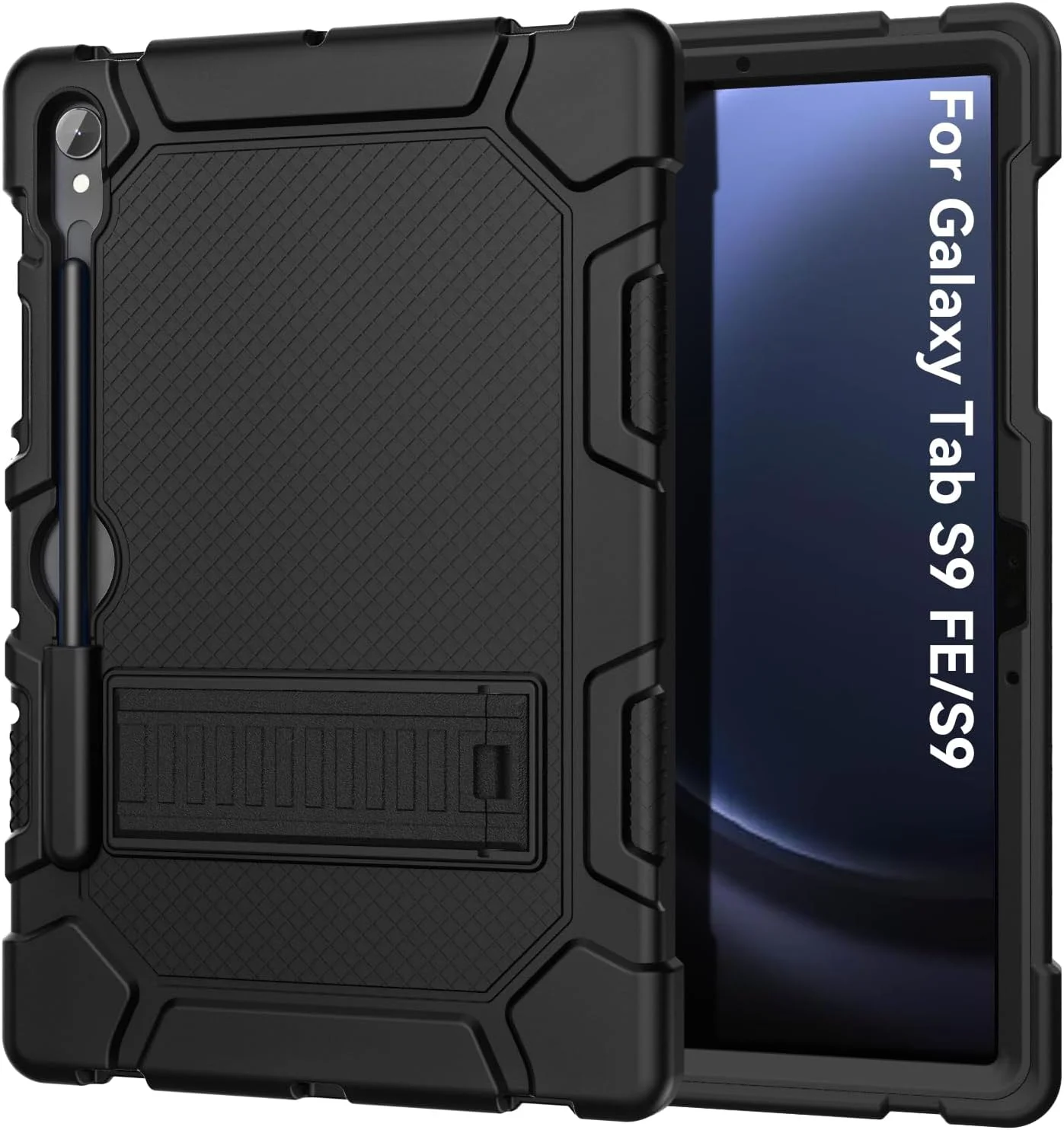 کاور محافظ Cantis مناسب برای تبلت سامسونگ گلکسی تب S10 FE / S9 FE 5G با صفحه نمایش 10.9 اینچ / گلکسی تب S9 با صفحه نمایش 11 اینچ (مدل 2023)، مقاوم در برابر ضربه و دارای جای قلم S Pen، رنگ مشکی کاور محافظ Cantis مناسب برای تبلت سامسونگ گلکسی تب S10 FE / S9 FE 5G با صفحه نمایش 10.9 اینچ / گلکسی تب S9 با صفحه نمایش 11 اینچ (مدل 2023)، مقاوم در برابر ضربه و دارای جای قلم S Pen، رنگ مشکی