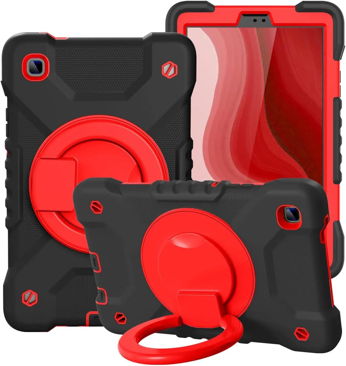 کاور محافظ تبلت GULFLINK مناسب برای تبلت سامسونگ Tab A7 Lite T220/T225 سایز 8.7 اینچ (مشکی و قرمز)