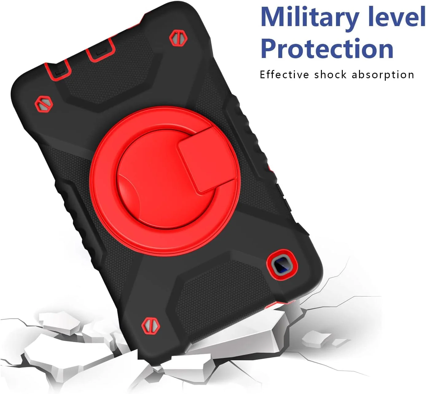 کاور محافظ تبلت GULFLINK مناسب برای تبلت سامسونگ Tab A7 Lite T220/T225 سایز 8.7 اینچ (مشکی و قرمز)