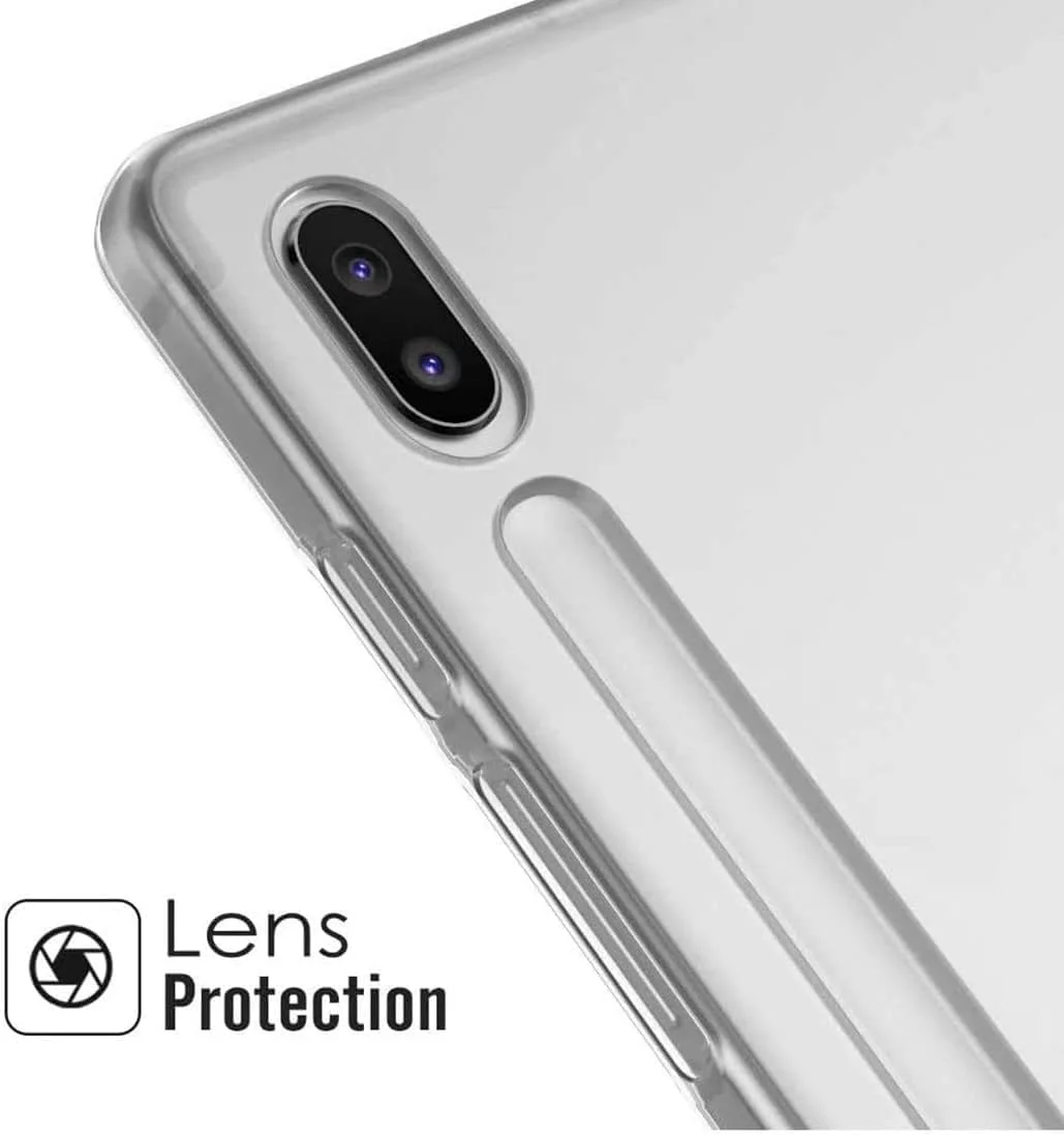 کاور شفاف نکست استور سازگار با تبلت سامسونگ گلکسی تب S7 FE 2021 / S7 Plus 2020 سایز 12.4 اینچ، کاور پشتی سیلیکونی ژله‌ای TPU ضد ضربه