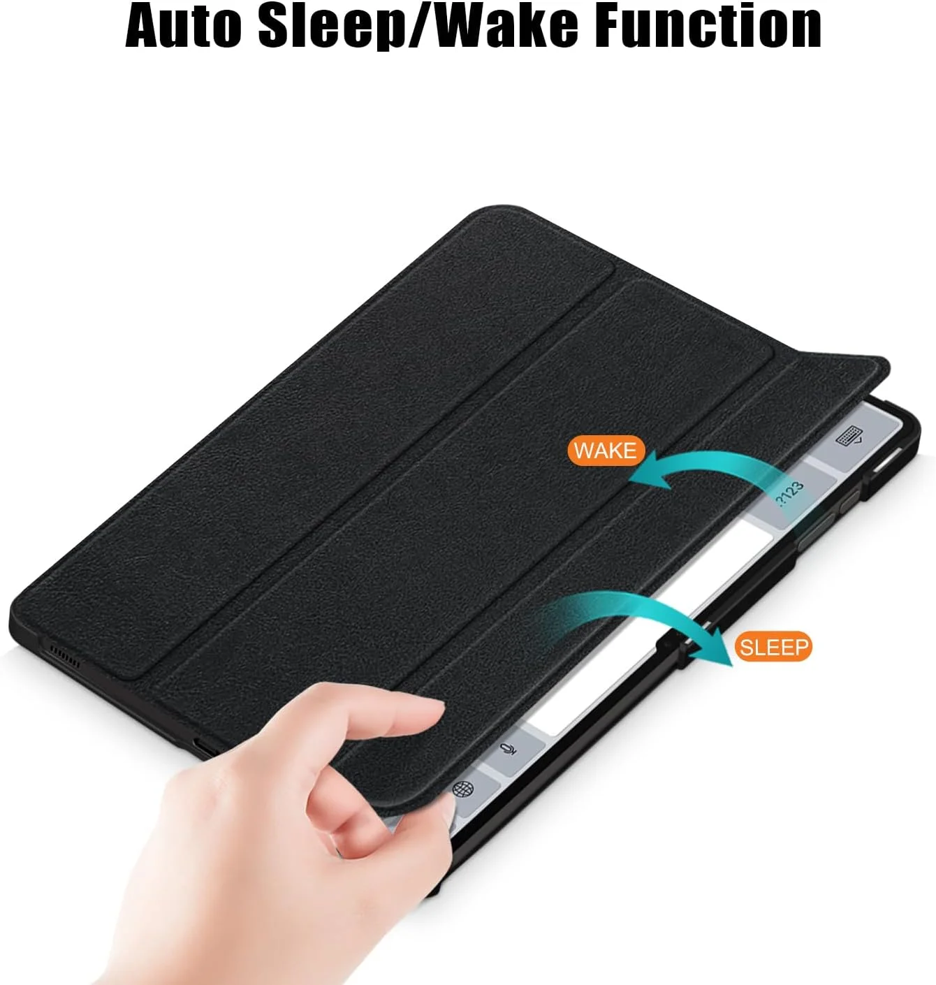 کاور جیلینت برای تبلت سامسونگ گلکسی تب S10/S9/S8 اولترا 14.6 اینچی با جای قلم S، کاور سه تایی سبک وزن، قابلیت بیدار شدن/به خواب رفتن خودکار، مشکی