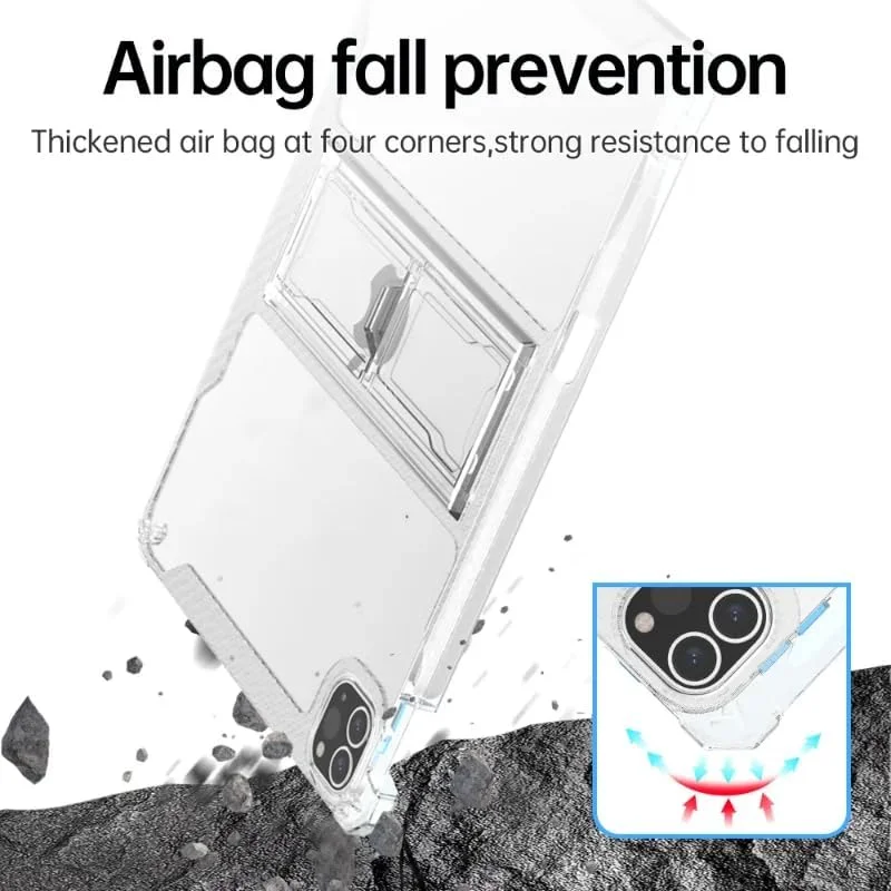 کاور تبلت شفاف نکست استور سازگار با سامسونگ گلکسی تب A8 10.5 SM-X200/X205/X207، کاور محافظ ضد ضربه با استند، ضد خش، سبک وزن