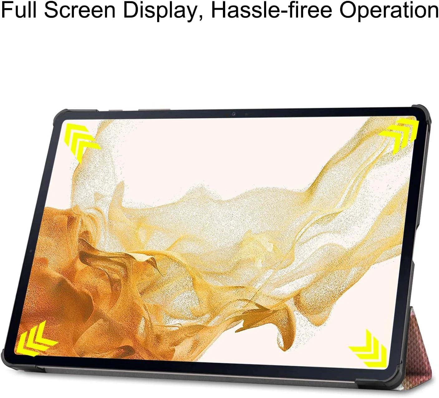 کاور محافظ تبلت گلینت مناسب برای تبلت سامسونگ گلکسی تب S10 Ultra 2024/ S9 Ultra 2023/ S8 Ultra 2022 سایز 14.6 اینچ به همراه جای قلم S Pen، کاور سبک وزن سه تایی با قابلیت بیدار شدن/خواب خودکار - طرح گل